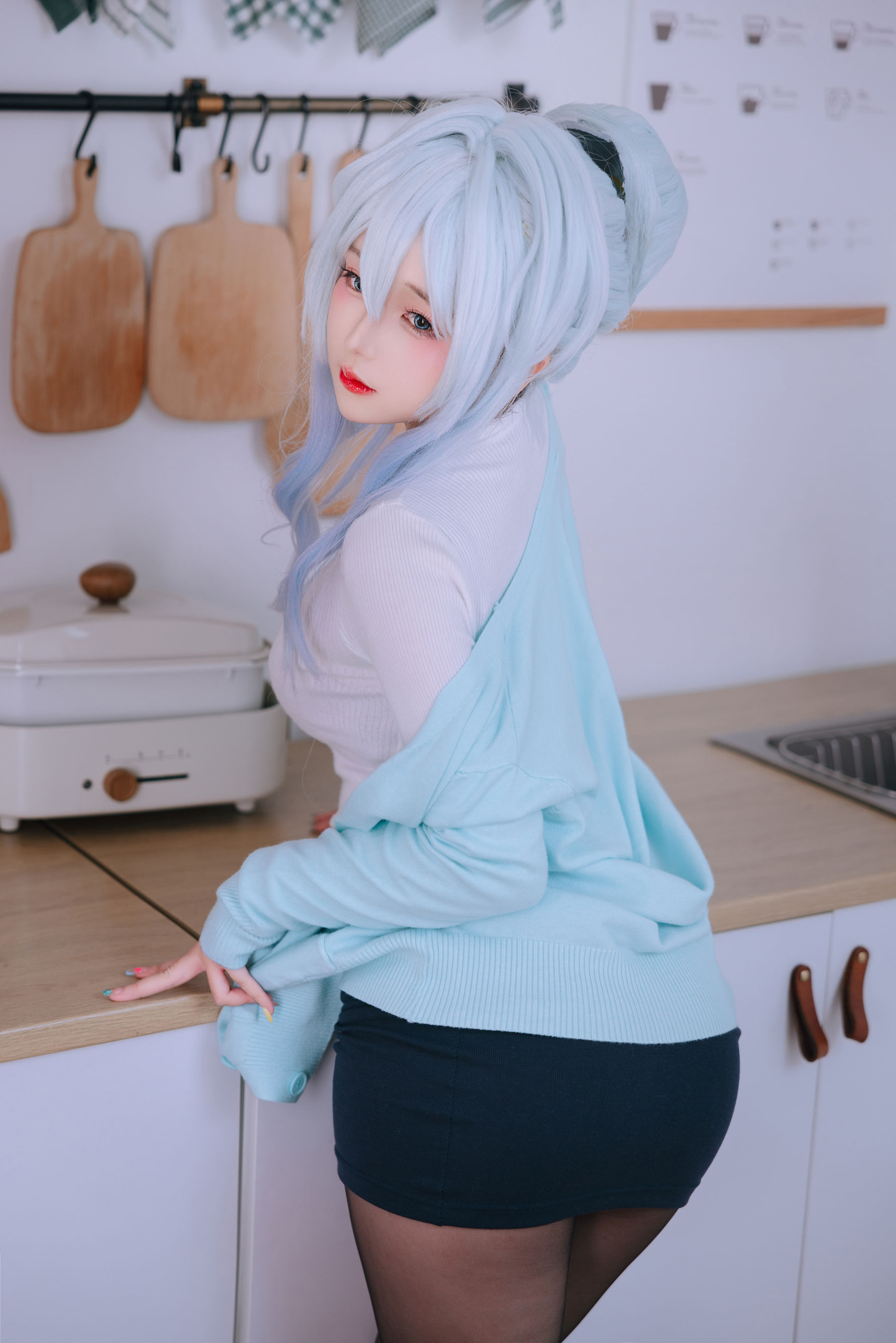 Cosplay 日奈娇 - 未亡人雪女/(137P)