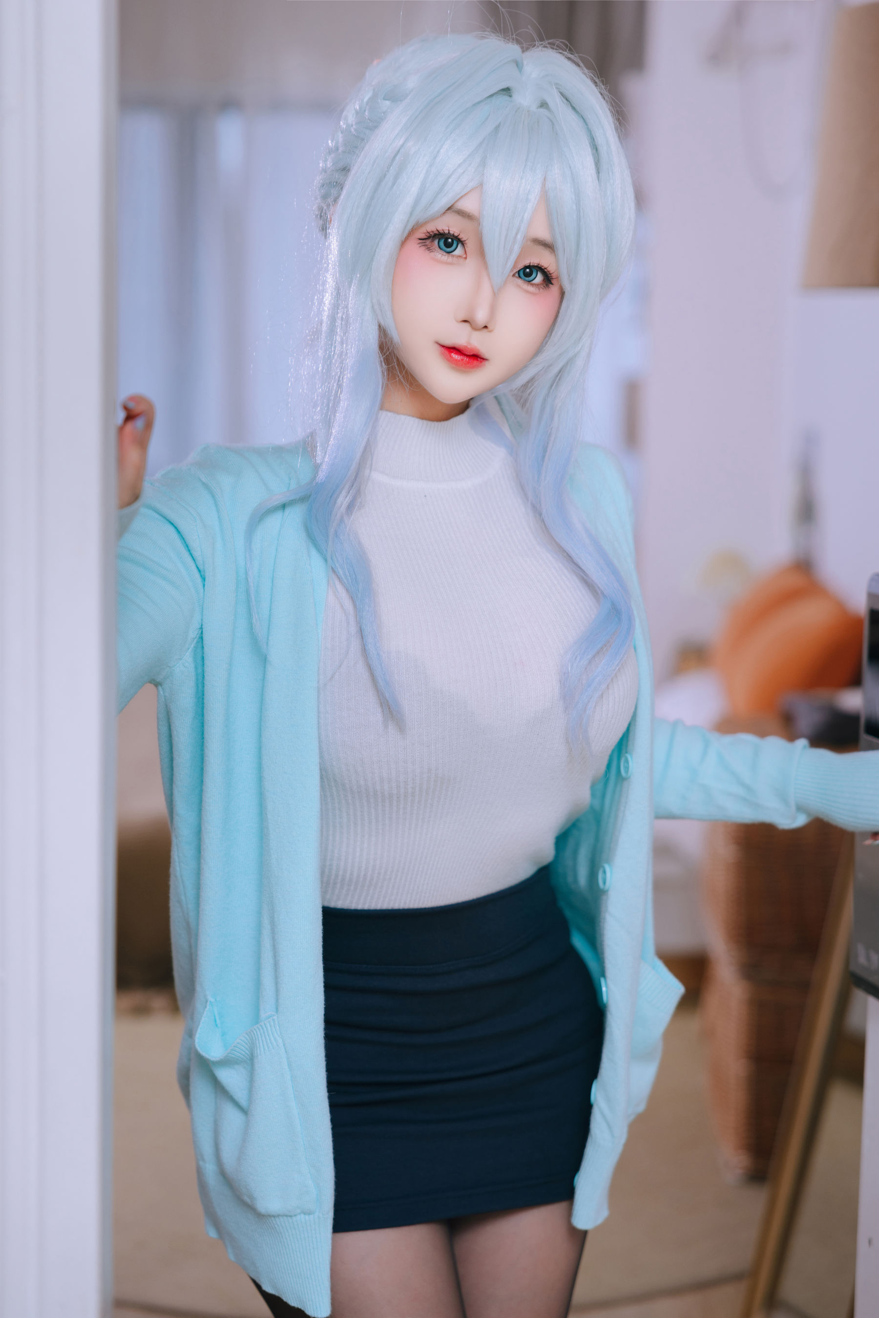 Cosplay 日奈娇 - 未亡人雪女/(137P)