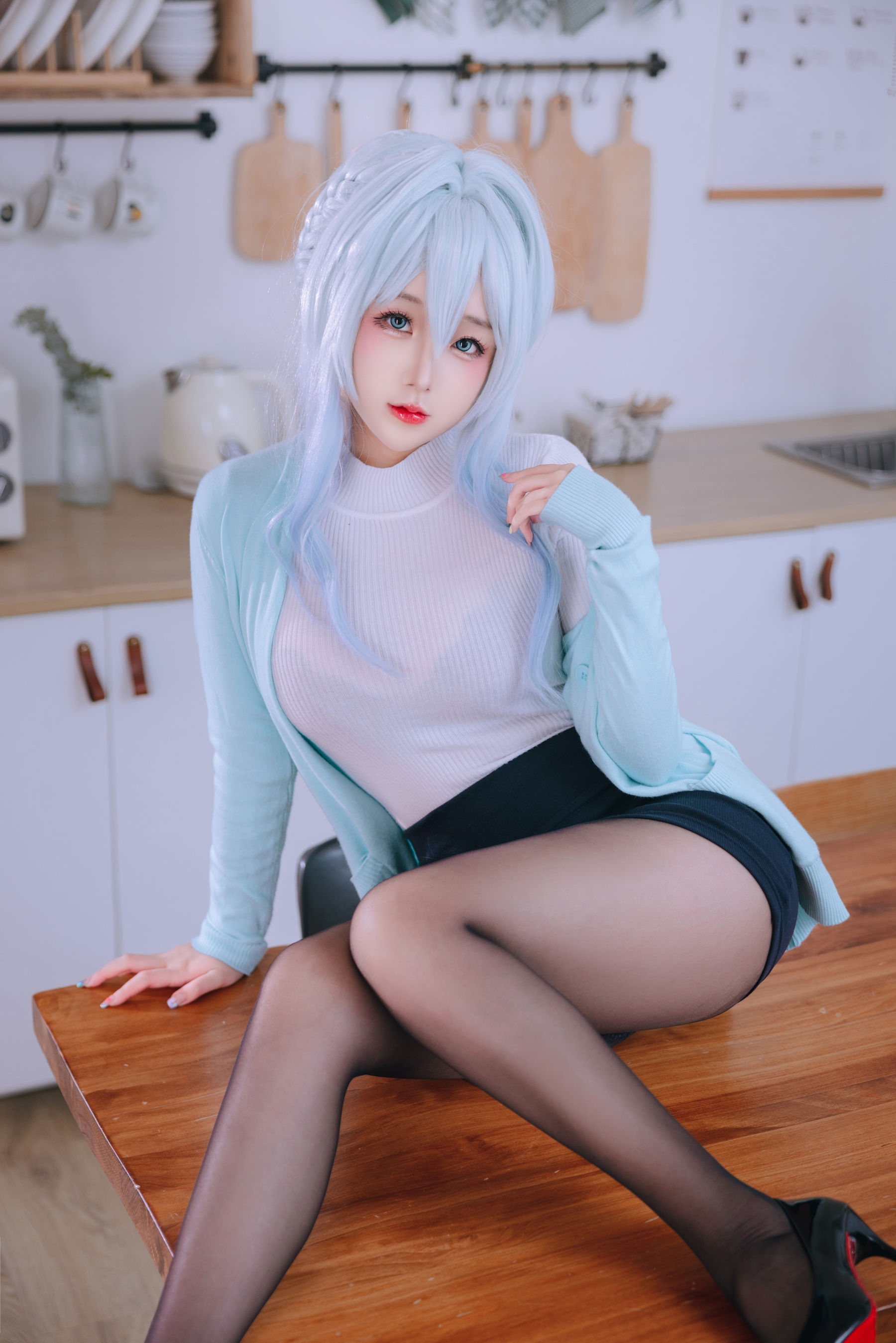 Cosplay 日奈娇 - 未亡人雪女/(137P)