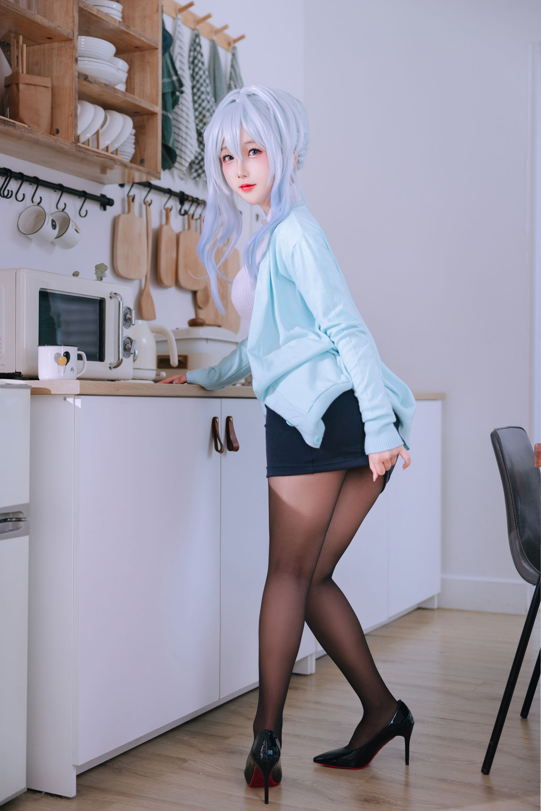 Cosplay 日奈娇 - 未亡人雪女/(137P)