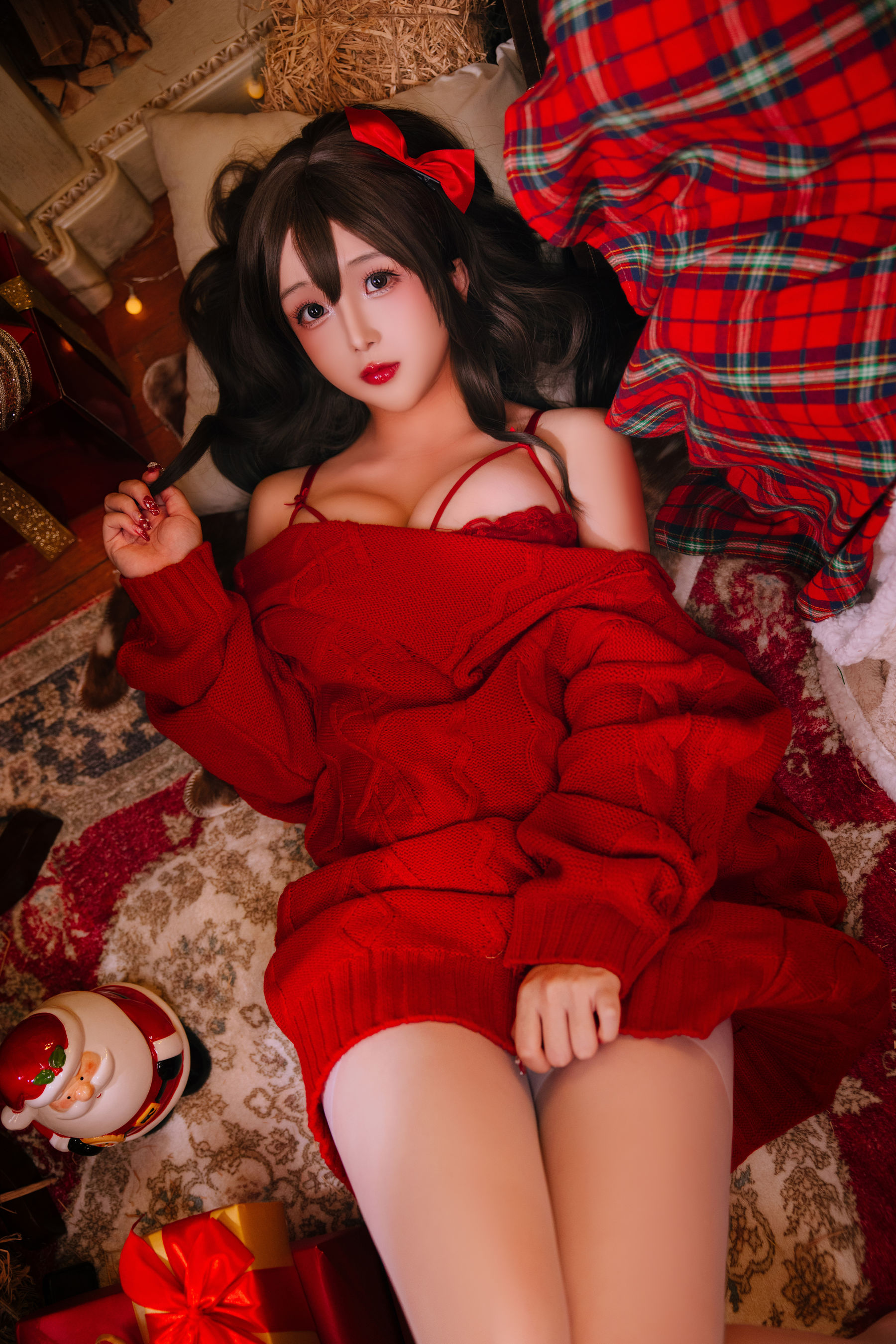 Cosplay 日奈娇 - 圣诞毛衣/(97P)