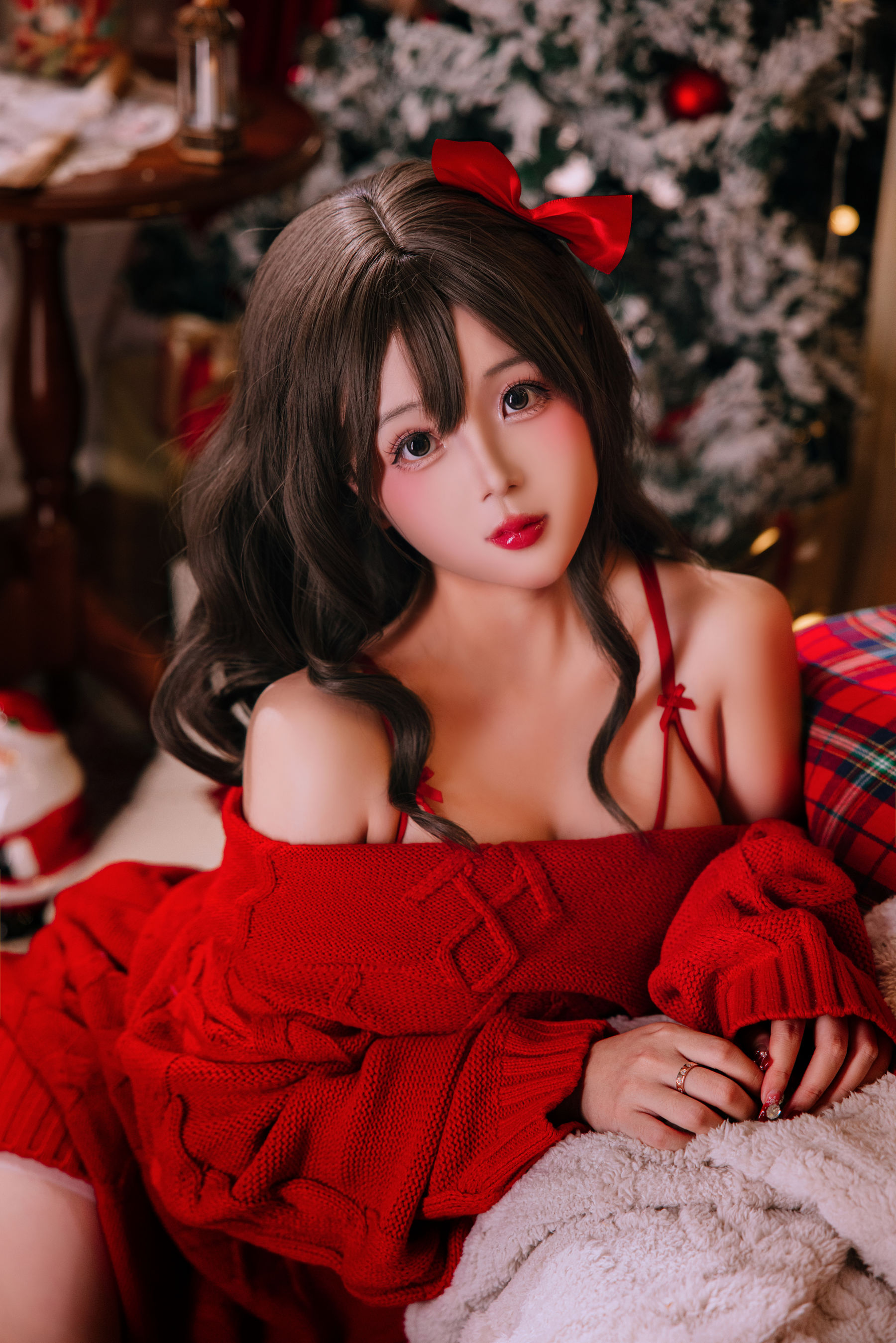 Cosplay 日奈娇 - 圣诞毛衣/(97P)