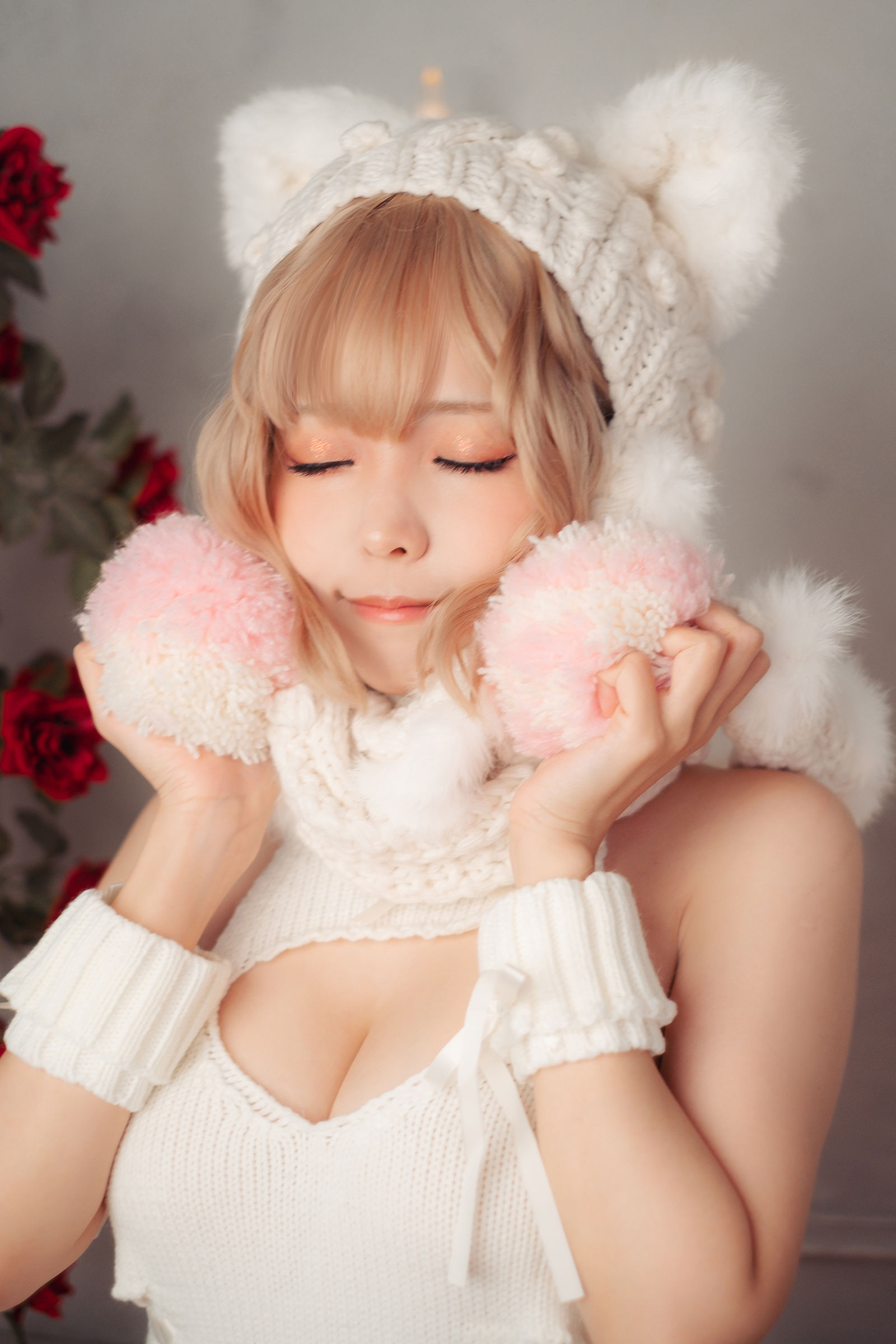 Ely_eee (ElyEE子) - 白色 KNITTING/(52P)