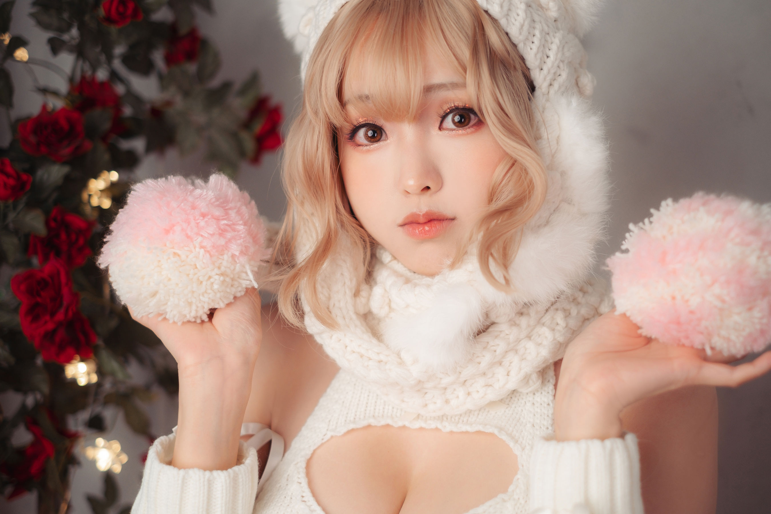 Ely_eee (ElyEE子) - 白色 KNITTING/(52P)