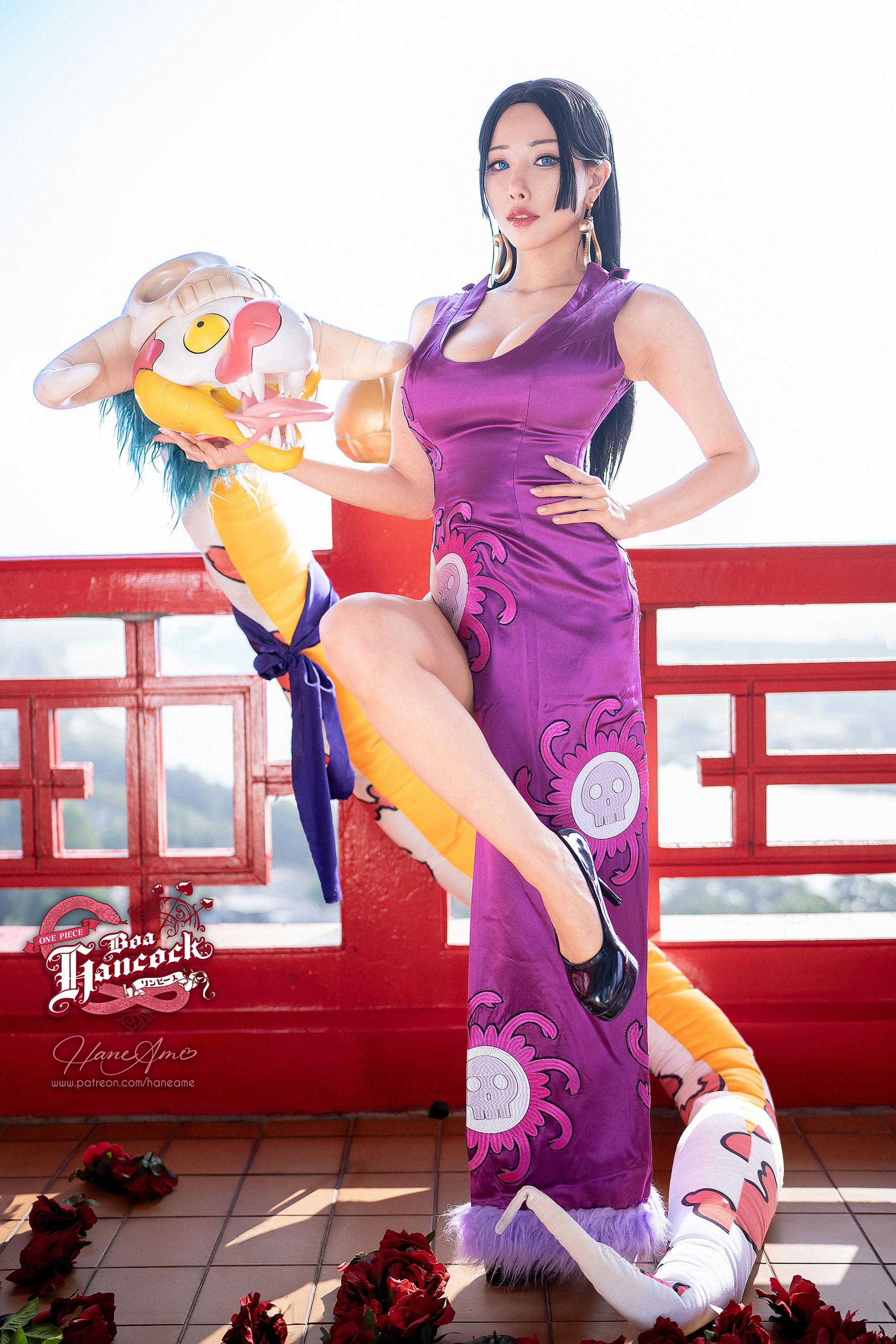 Hane Ame 雨波写真 - One Piece Boa Hancock 海贼王 QIPAO/(27P)