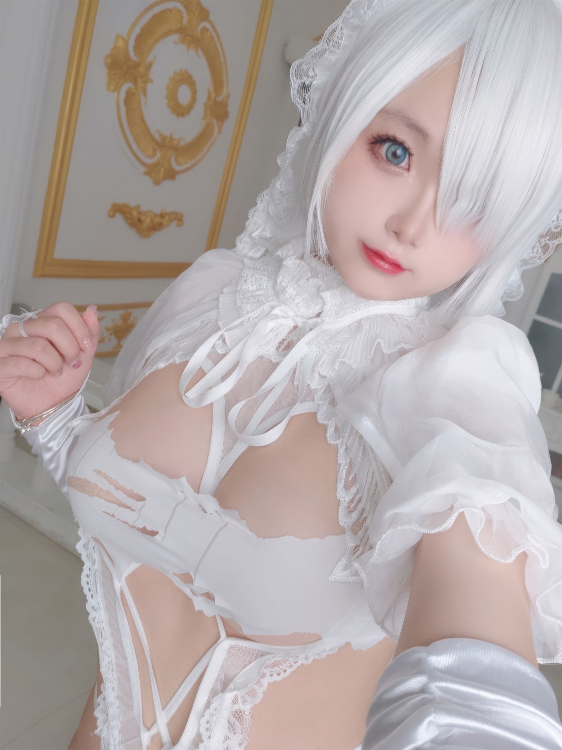 Cosplay 日奈娇 - 白色花嫁/(72P)