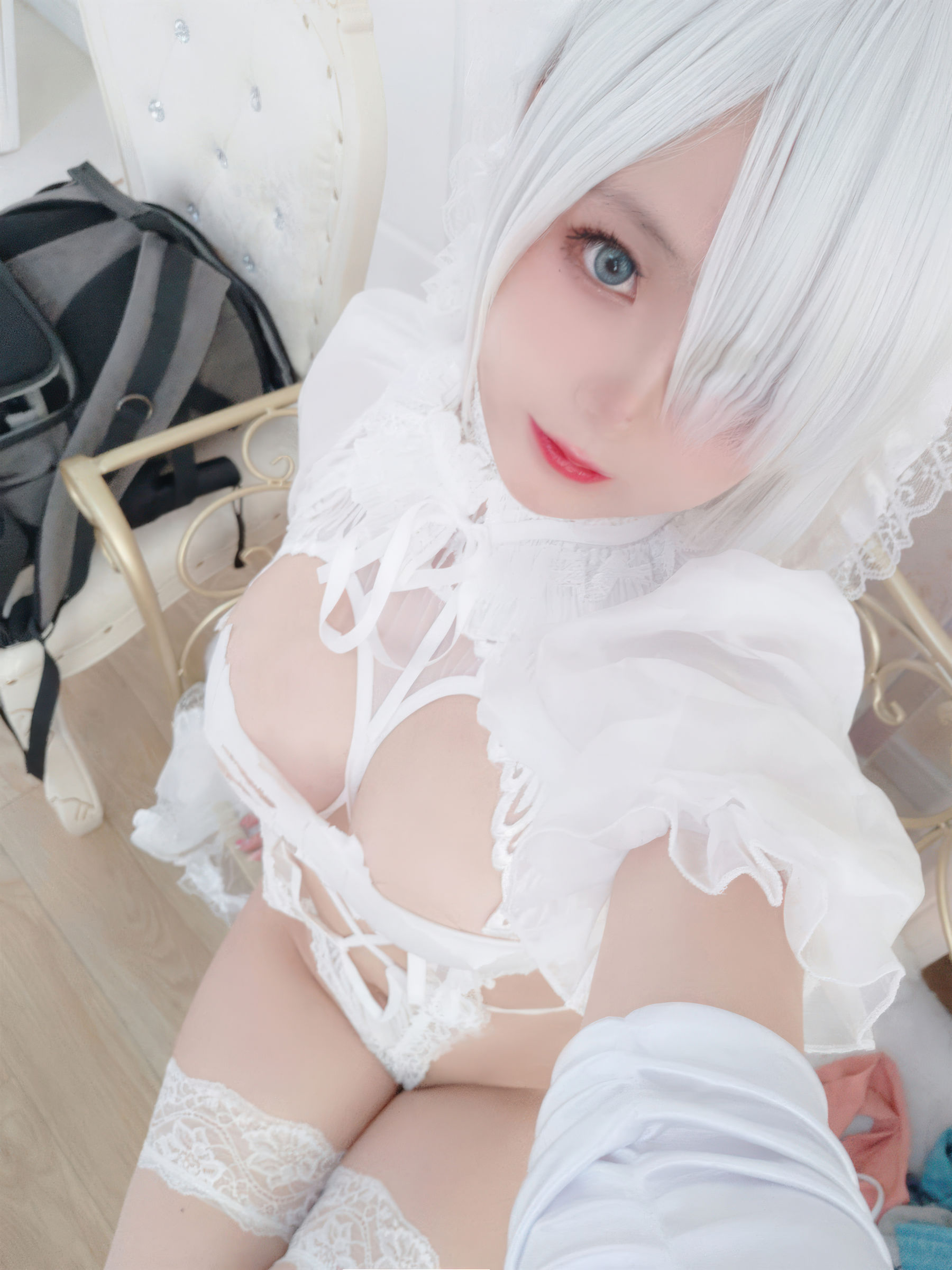 Cosplay 日奈娇 - 白色花嫁/(72P)