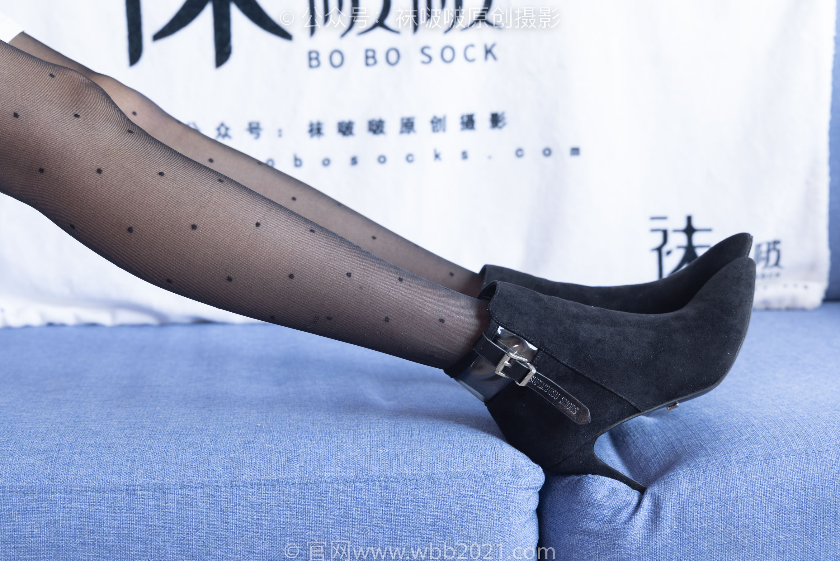 BoBoSocks袜啵啵 No.352 稚予 -短靴、波点黑丝/(145P)