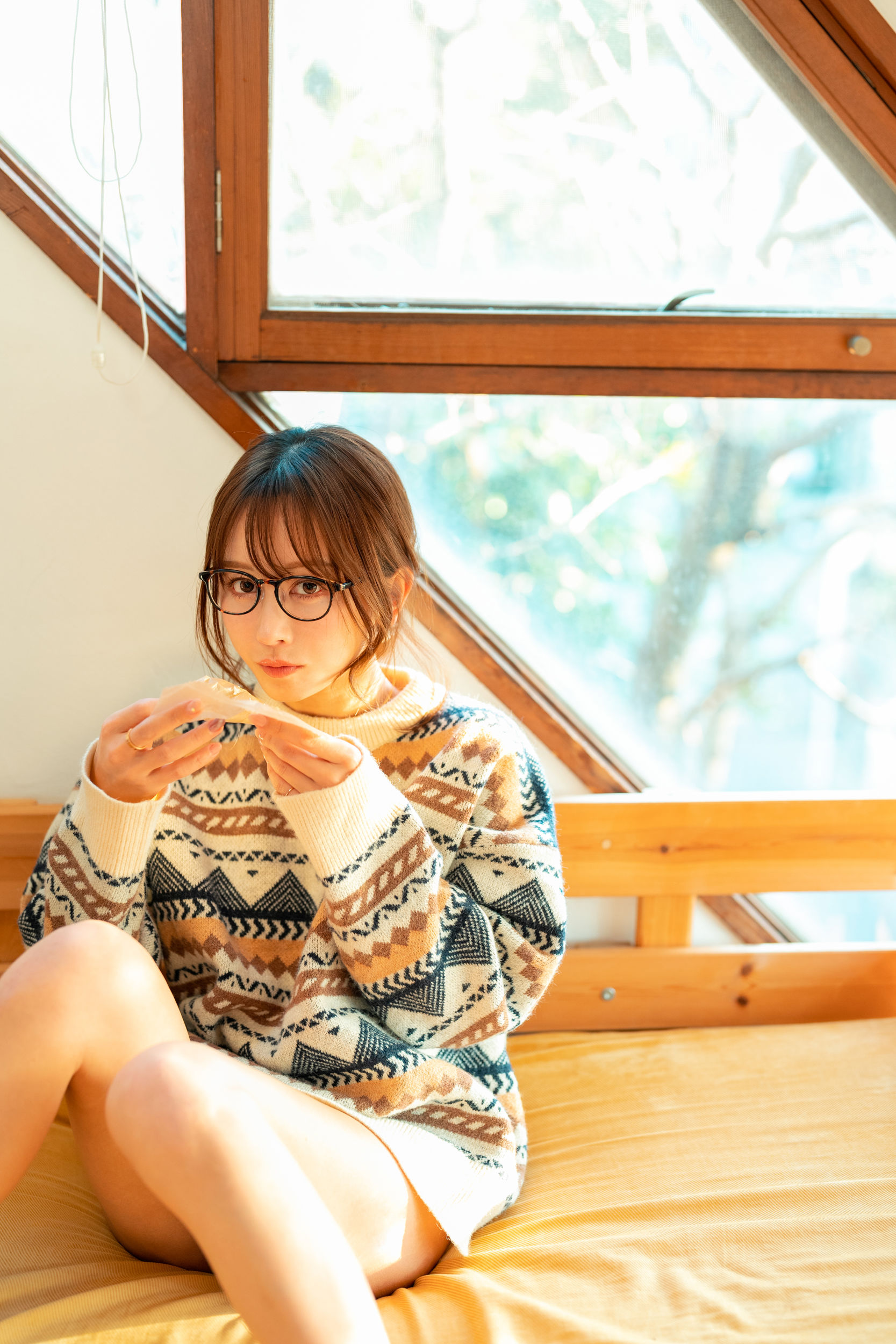 いくみ – (193iKkyu3) [Fantia] 2023年03月 Warm and Fluffy Knit Teasing/(17P)