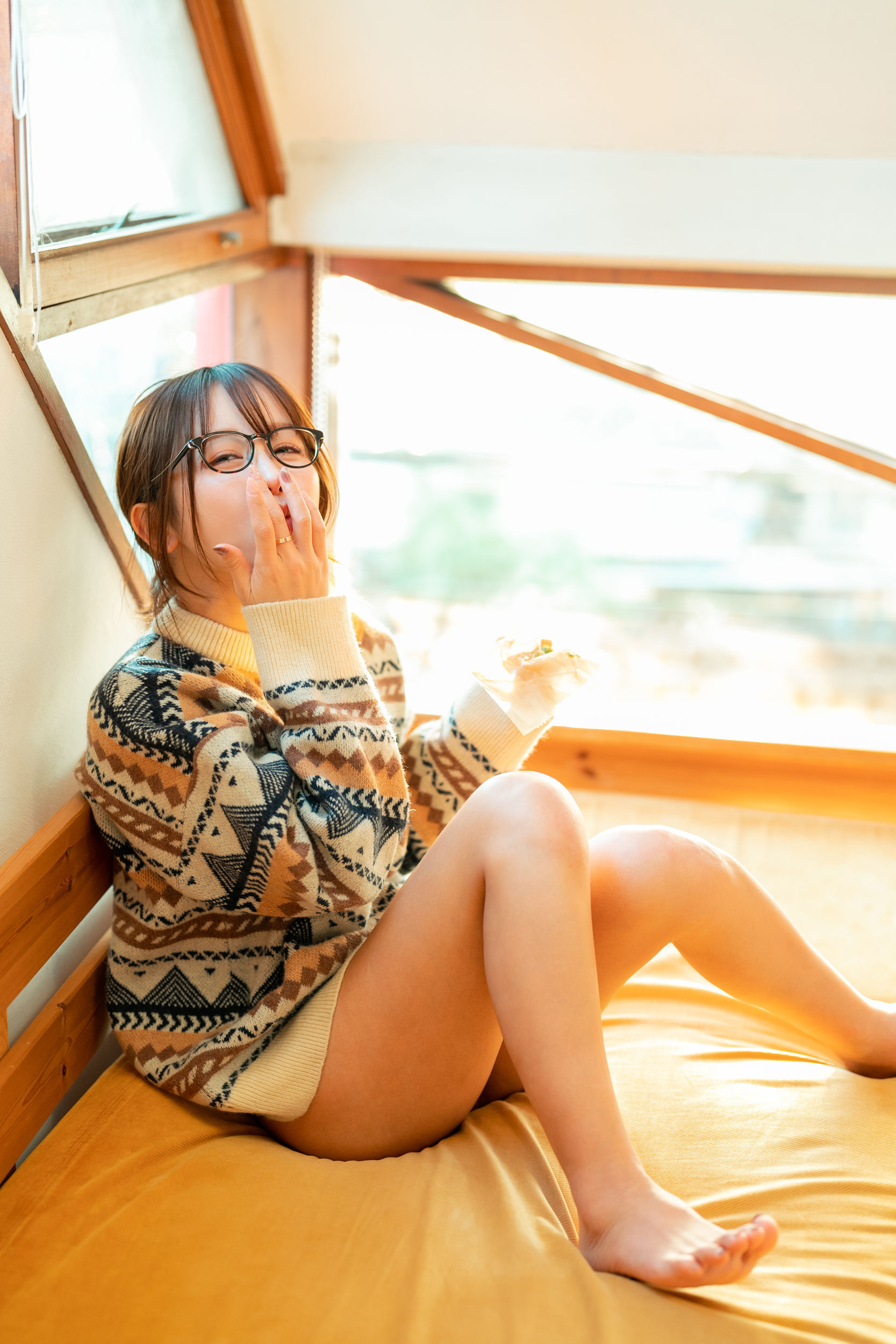 いくみ – (193iKkyu3) [Fantia] 2023年03月 Warm and Fluffy Knit Teasing/(17P)