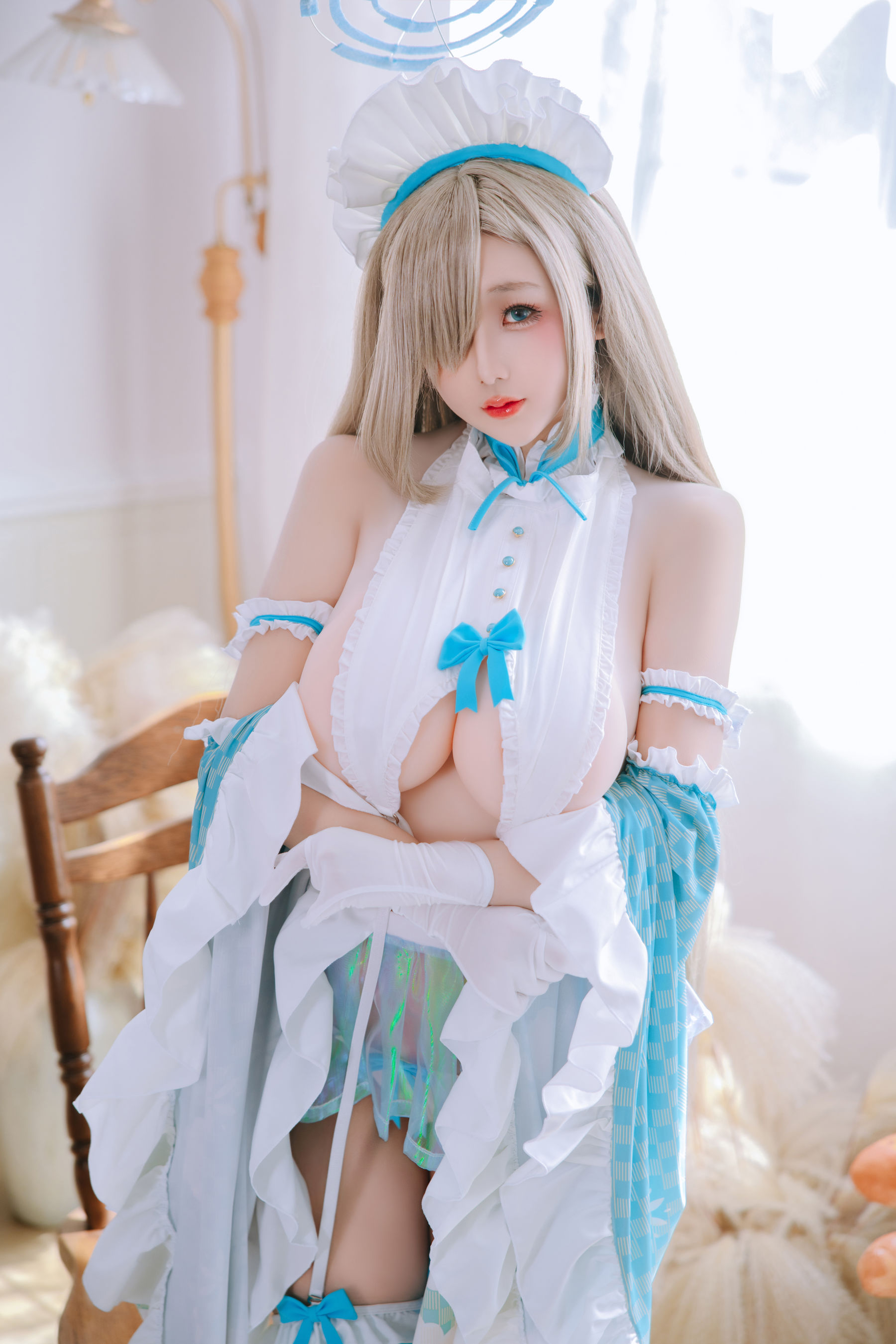 Cosplay 日奈娇 - 明日奈女仆/(80P)