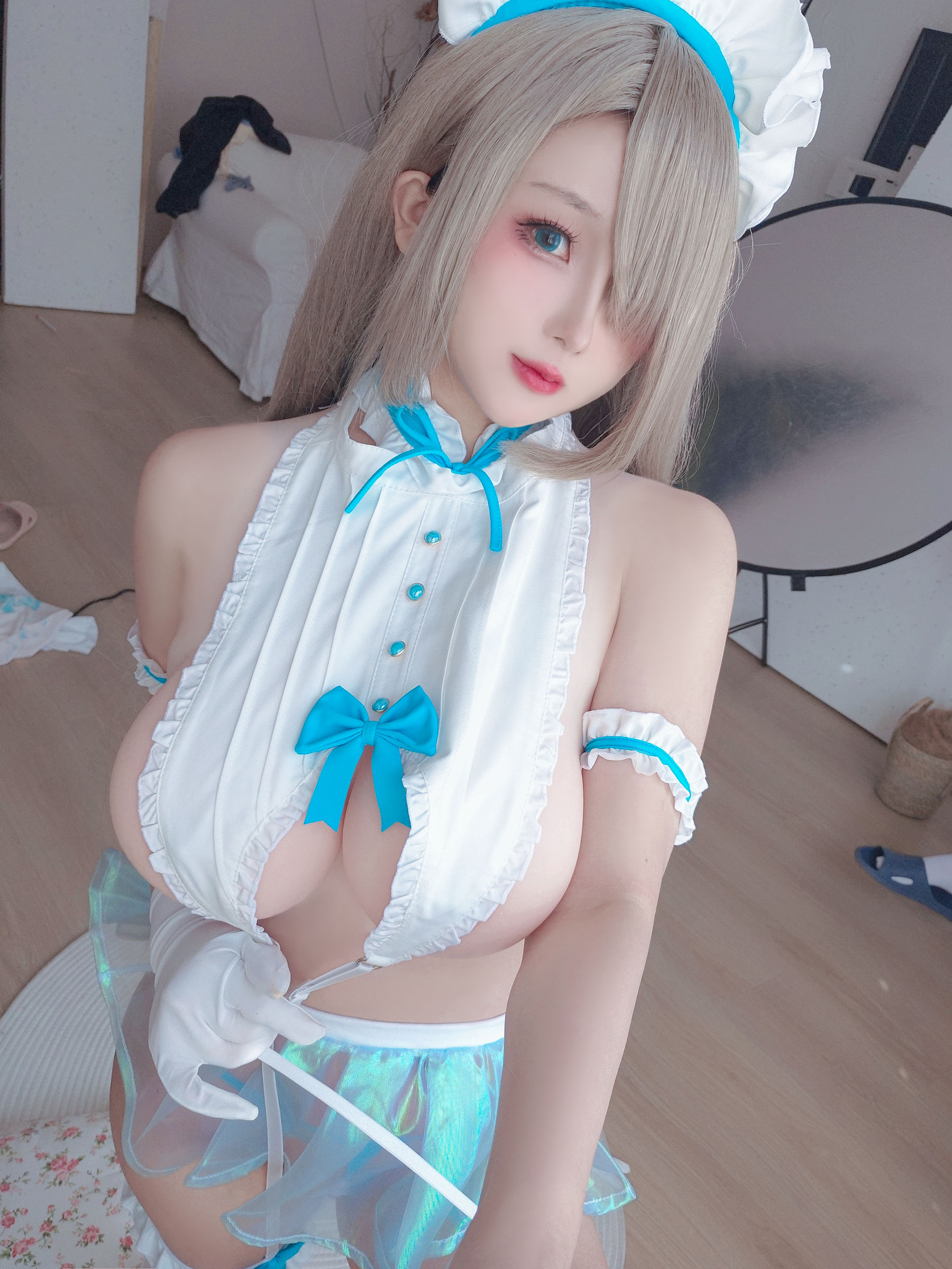 Cosplay 日奈娇 - 明日奈女仆/(80P)