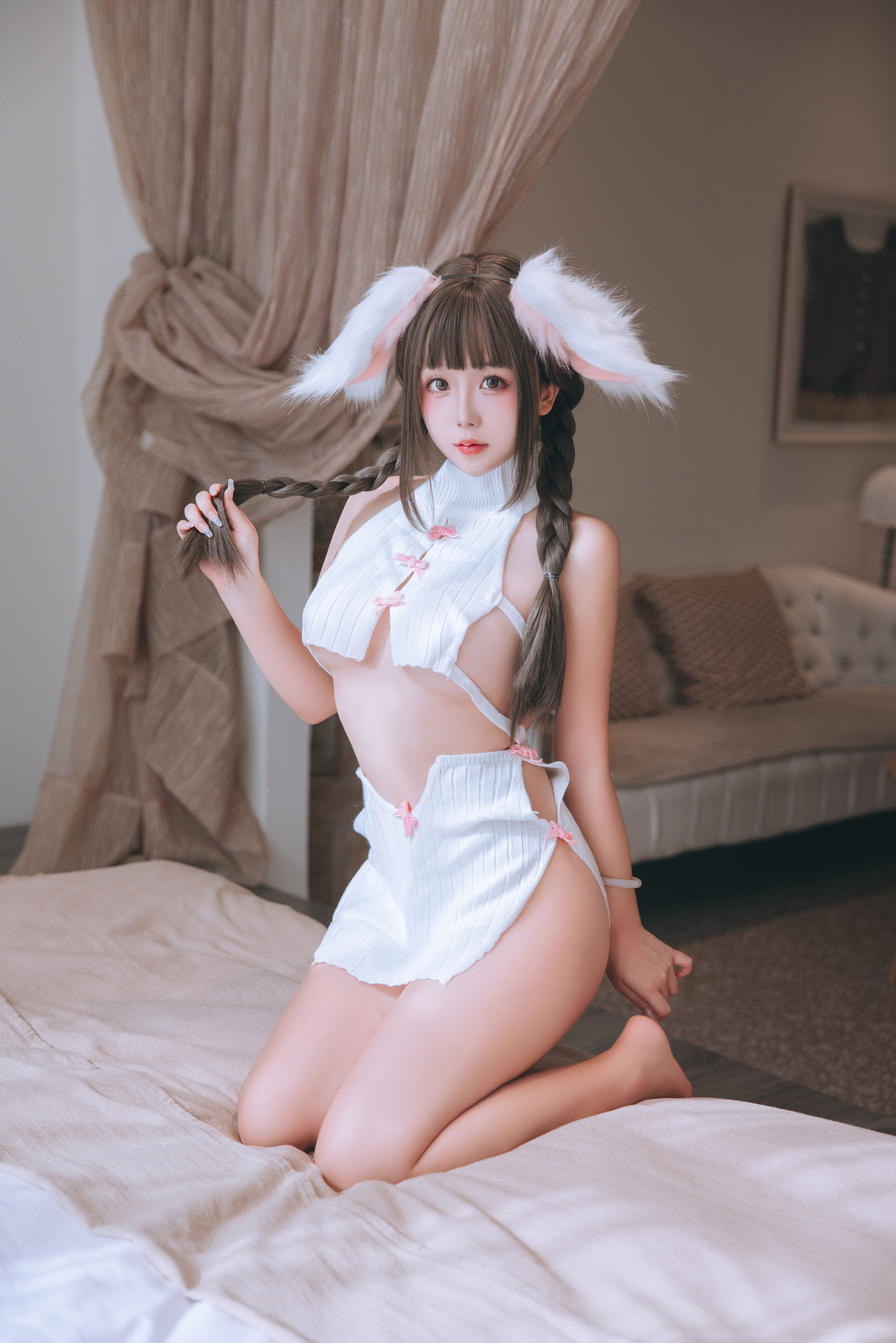 Cosplay 日奈娇 - 垂耳兔/(99P)