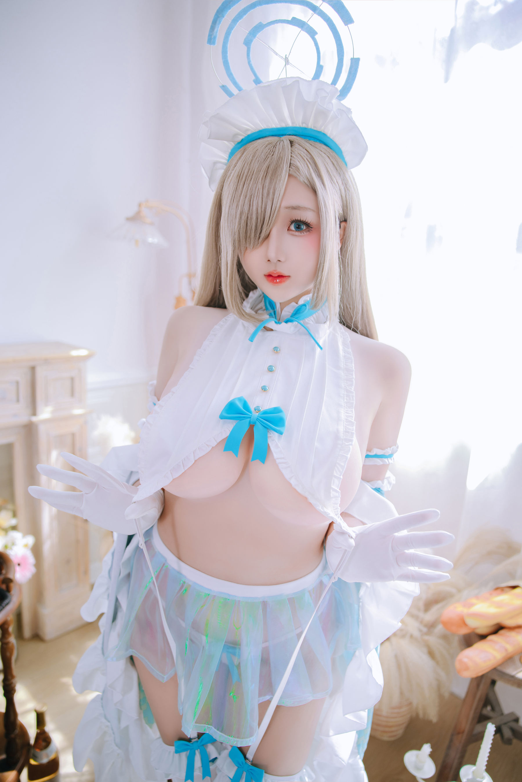 Cosplay 日奈娇 - 明日奈女仆/(80P)