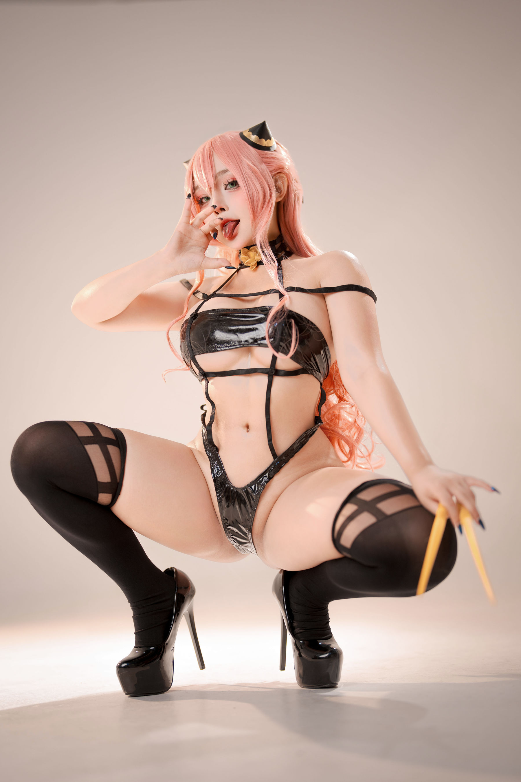 Sayo Momo - Anya Forger アーニャ Latex Suit Assassin/(21P)