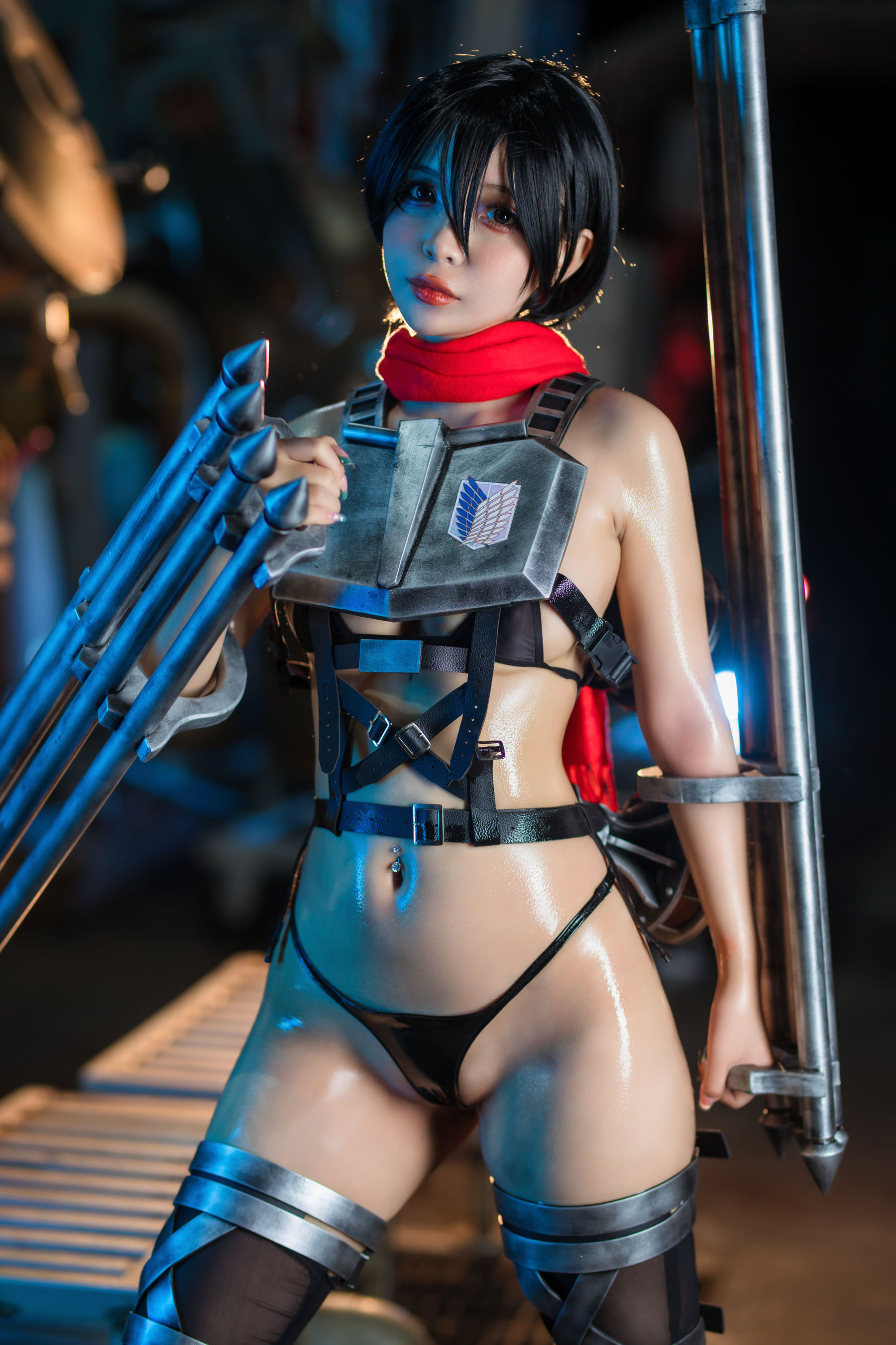 Umeko J - cosplay Mikasa Final Season Attack on Titan/(81P)