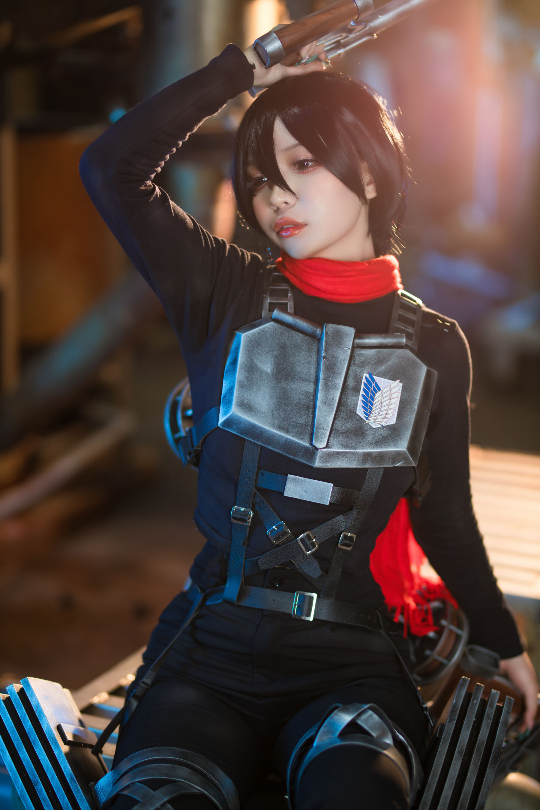 Umeko J - cosplay Mikasa Final Season Attack on Titan/(81P)