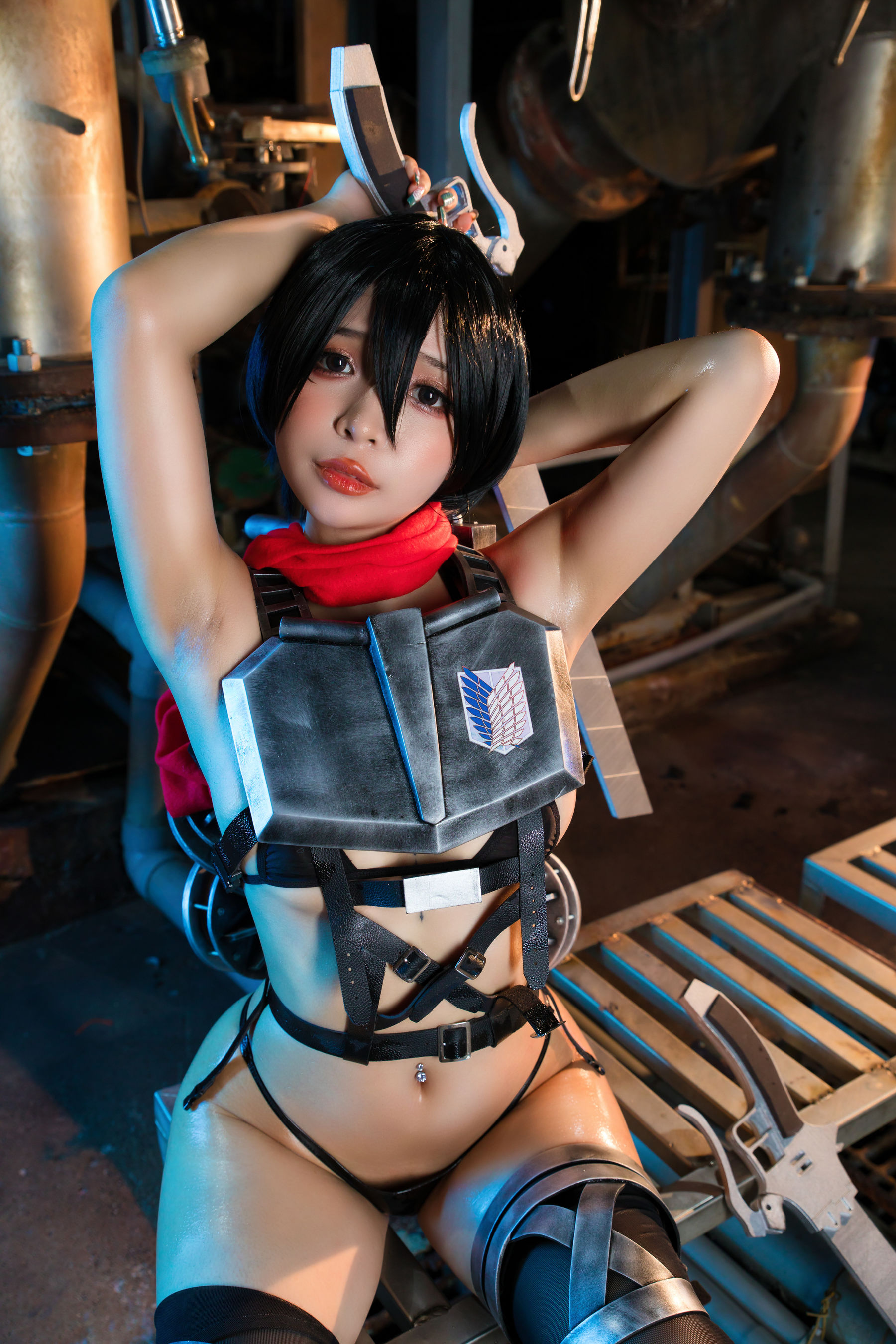 Umeko J - cosplay Mikasa Final Season Attack on Titan/(81P)