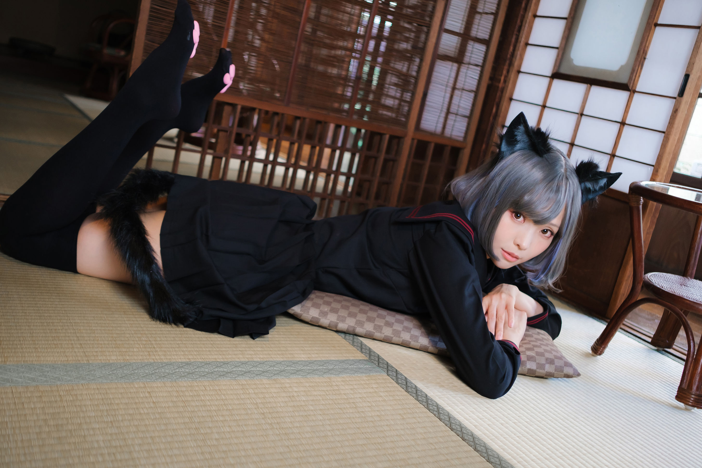 Ely_eee (ElyEE子) - Veranda Black Cat緣廊黑貓/(34P)