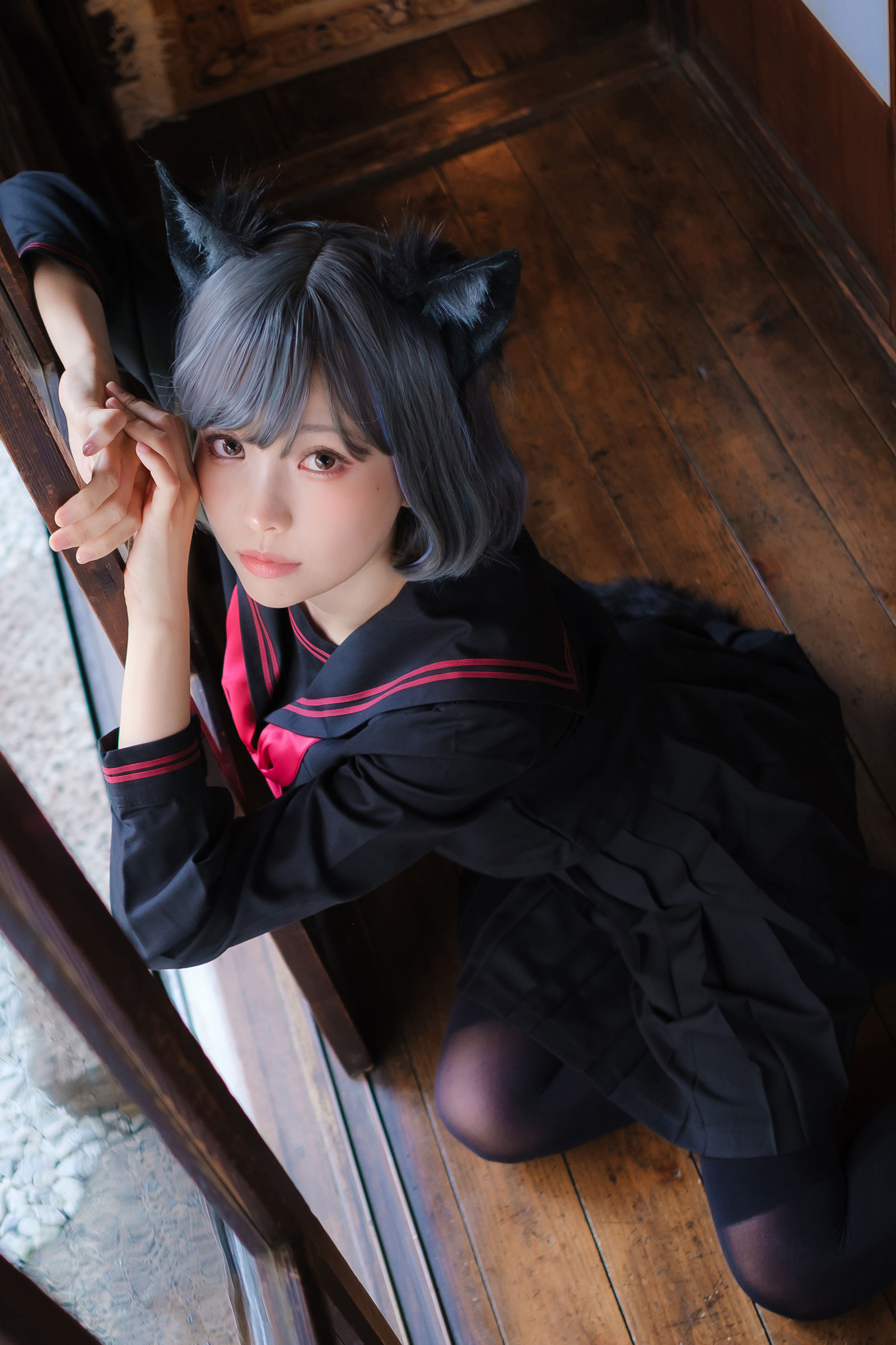 Ely_eee (ElyEE子) - Veranda Black Cat緣廊黑貓/(34P)