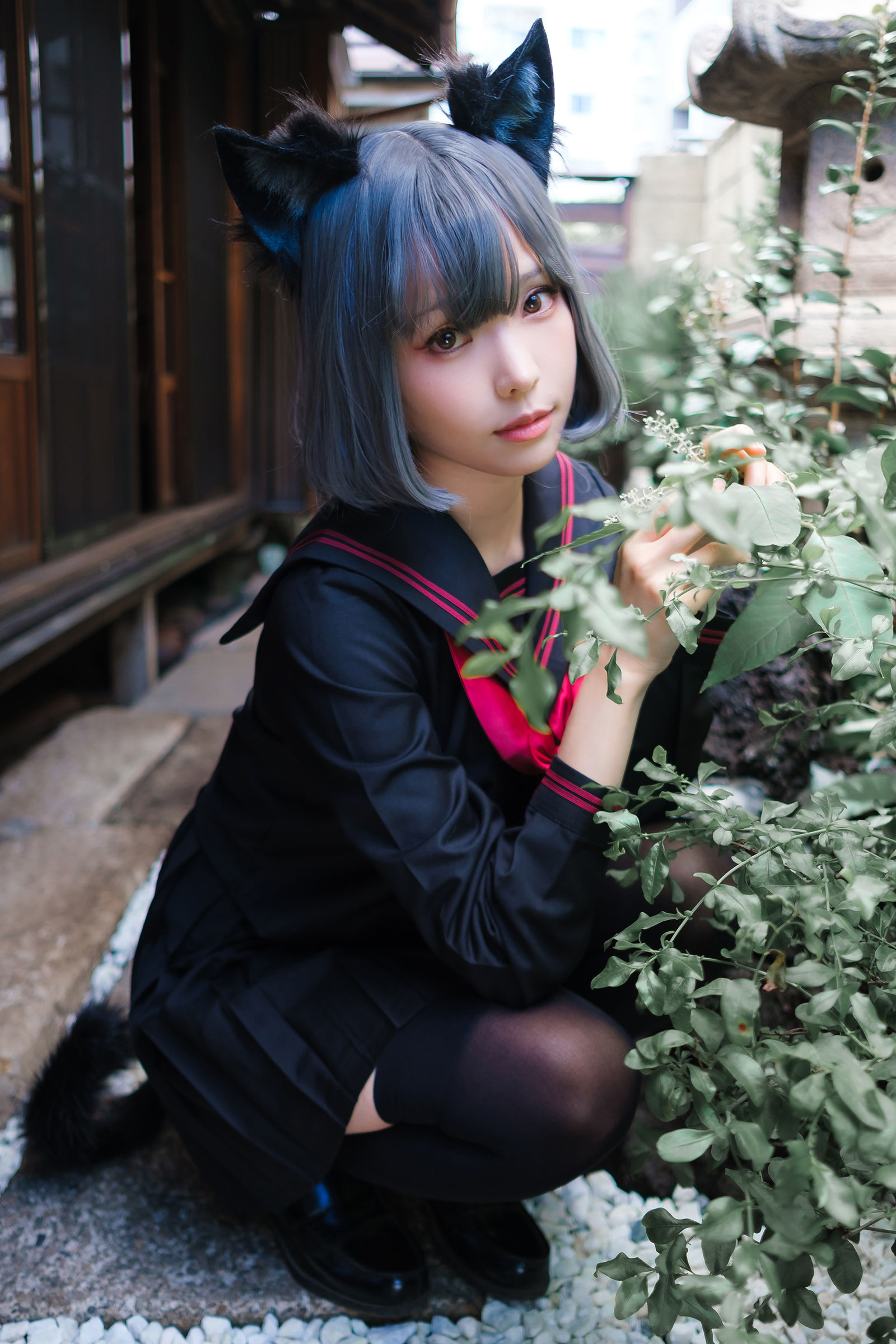 Ely_eee (ElyEE子) - Veranda Black Cat緣廊黑貓/(34P)