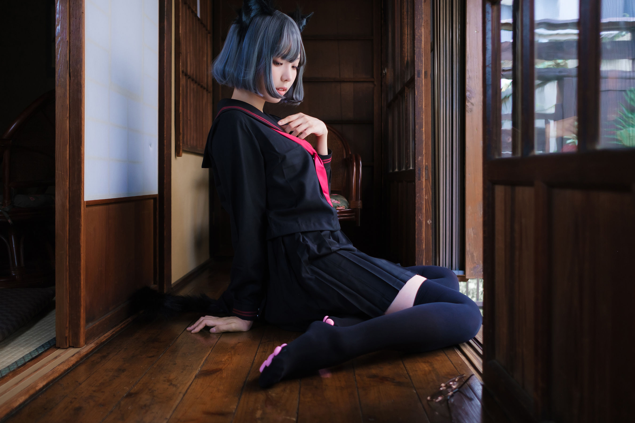 Ely_eee (ElyEE子) - Veranda Black Cat緣廊黑貓/(34P)