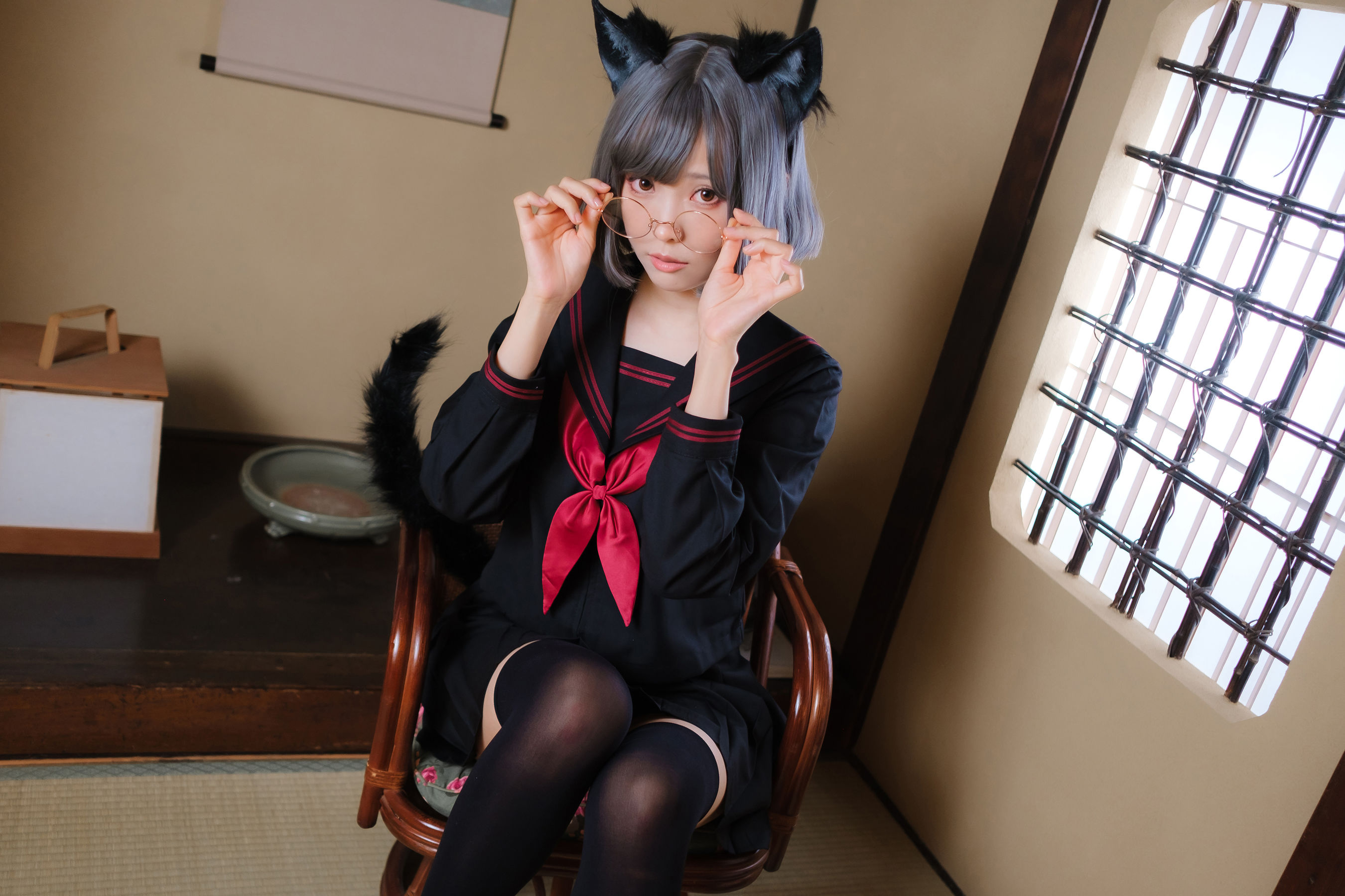 Ely_eee (ElyEE子) - Veranda Black Cat緣廊黑貓/(34P)