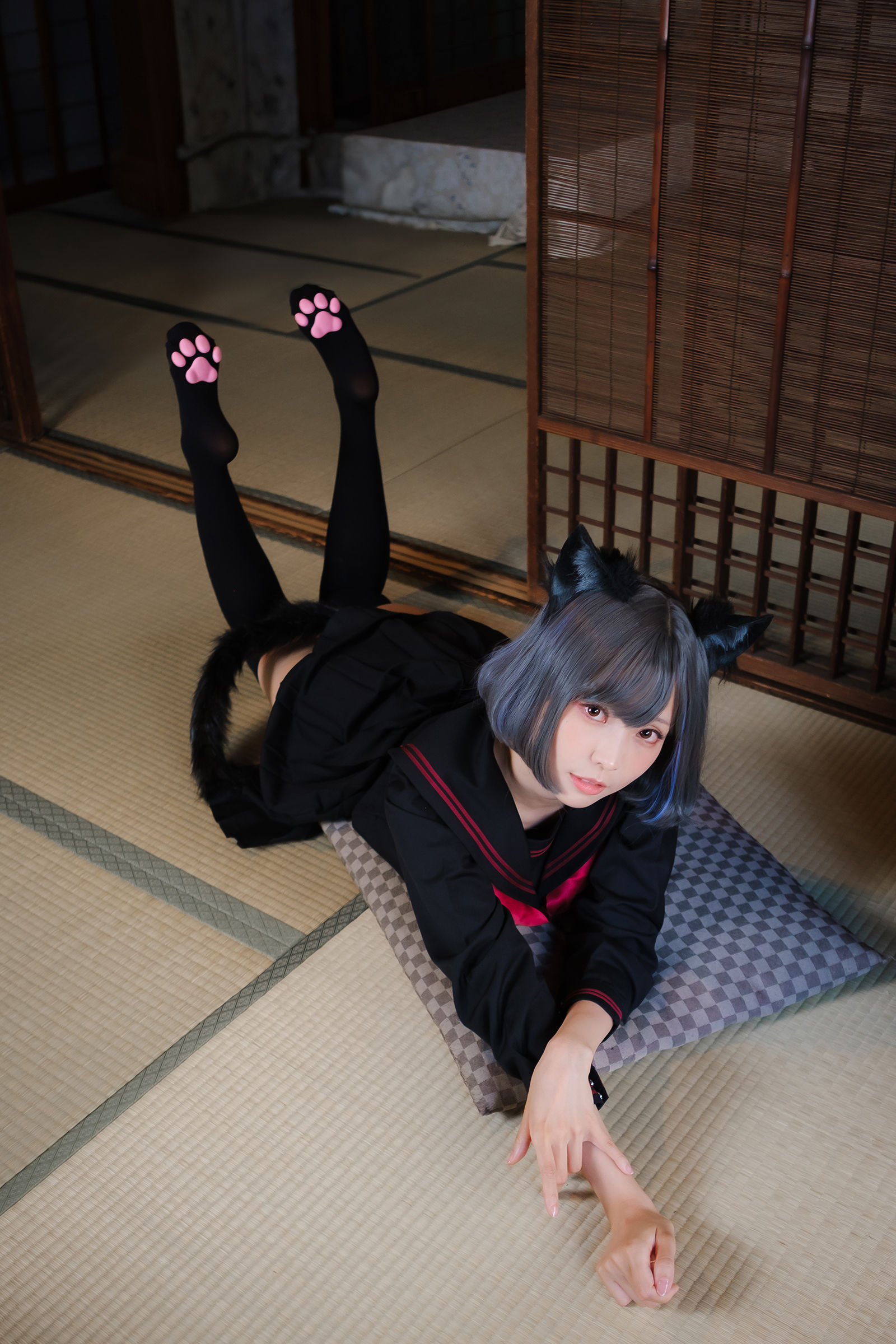 Ely_eee (ElyEE子) - Veranda Black Cat緣廊黑貓/(34P)