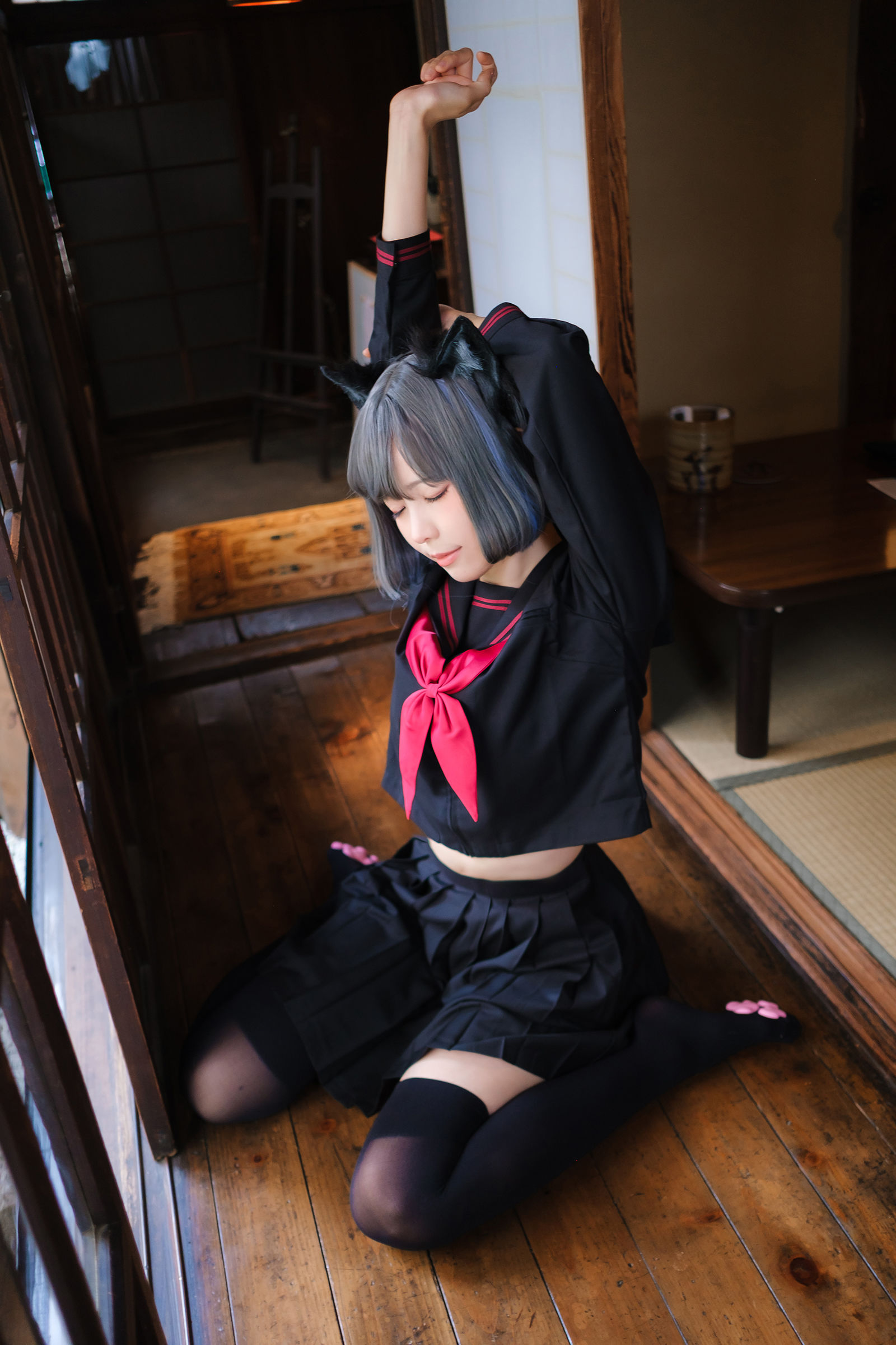 Ely_eee (ElyEE子) - Veranda Black Cat緣廊黑貓/(34P)