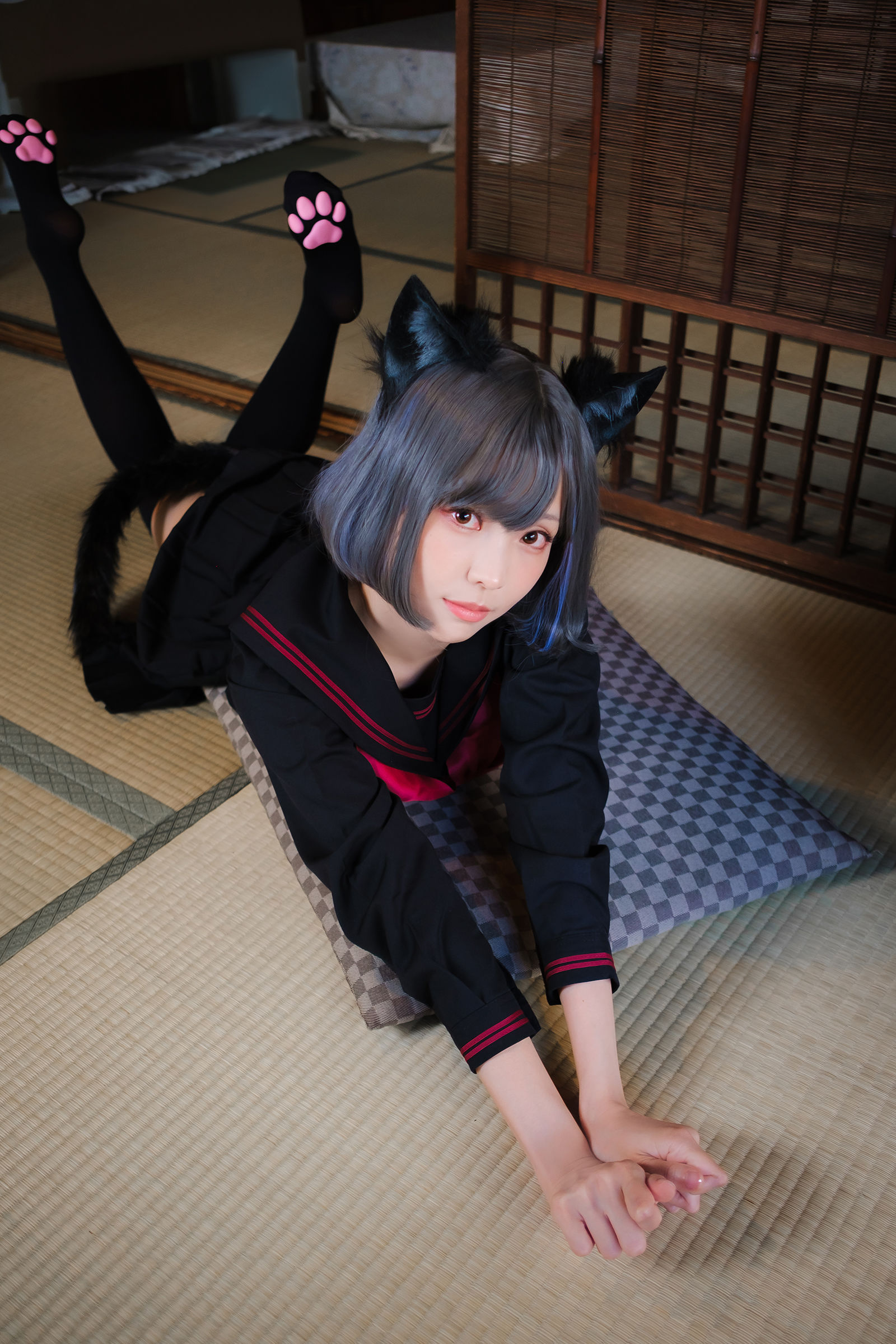 Ely_eee (ElyEE子) - Veranda Black Cat緣廊黑貓/(34P)