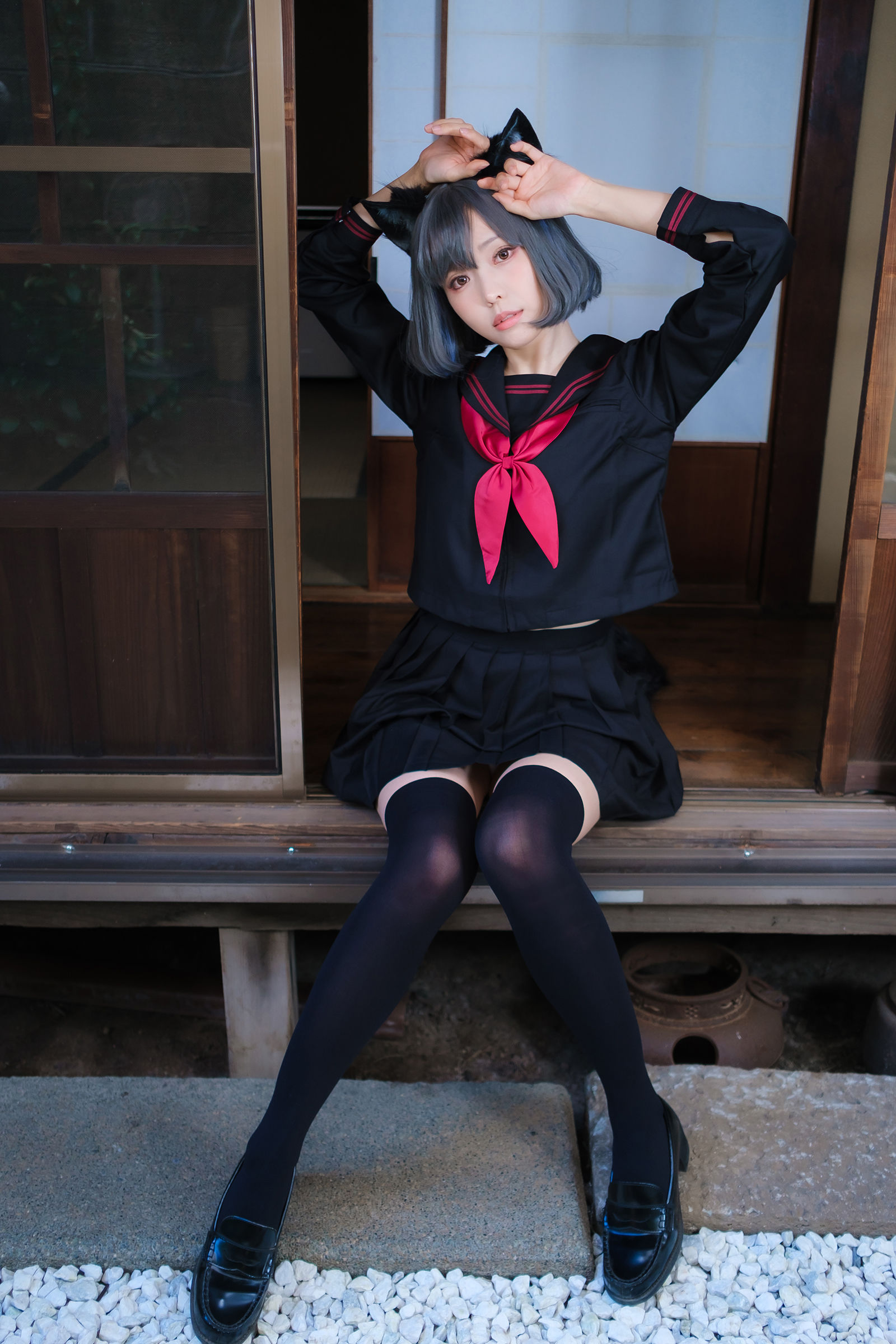 Ely_eee (ElyEE子) - Veranda Black Cat緣廊黑貓/(34P)