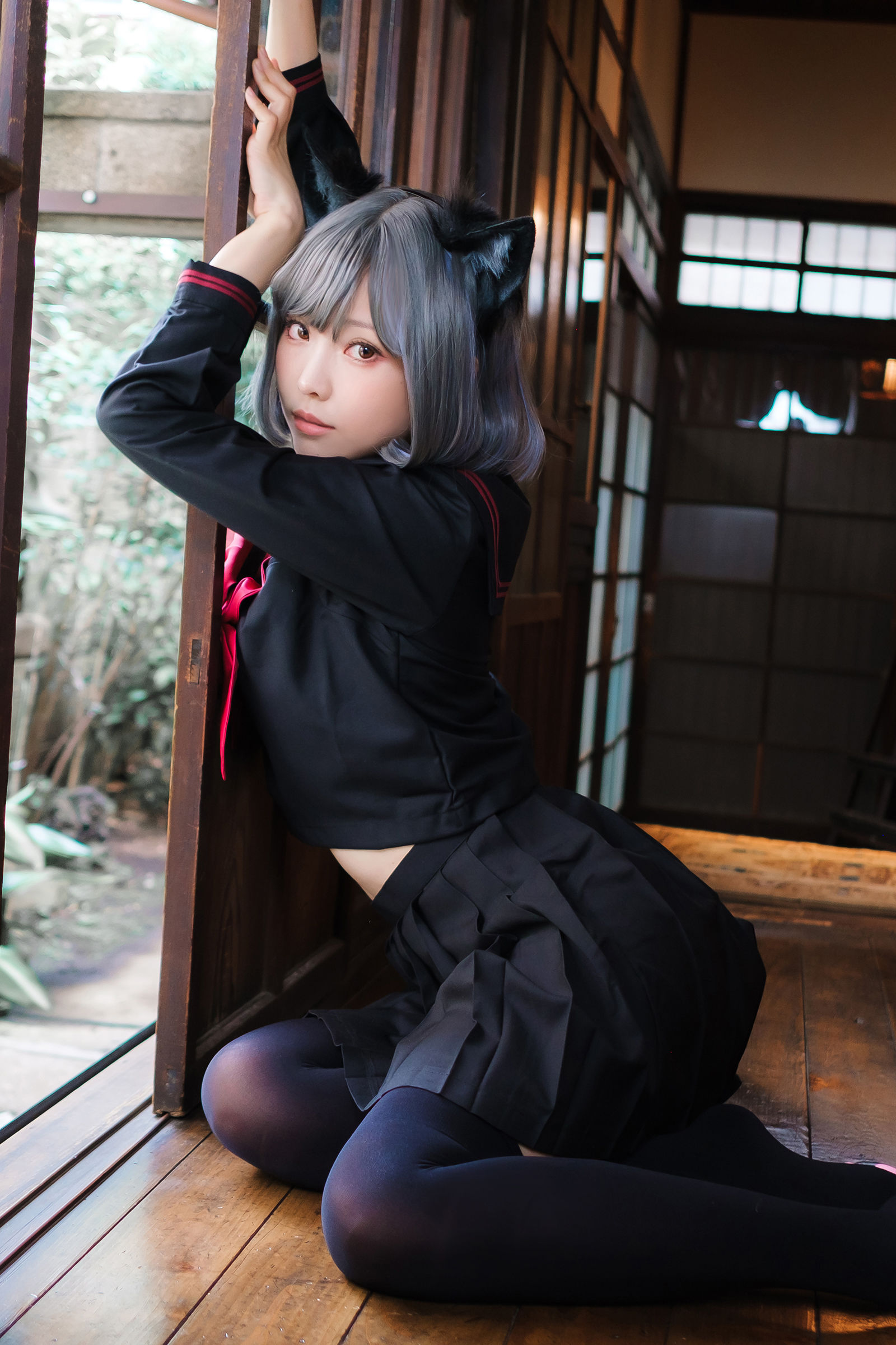 Ely_eee (ElyEE子) - Veranda Black Cat緣廊黑貓/(34P)