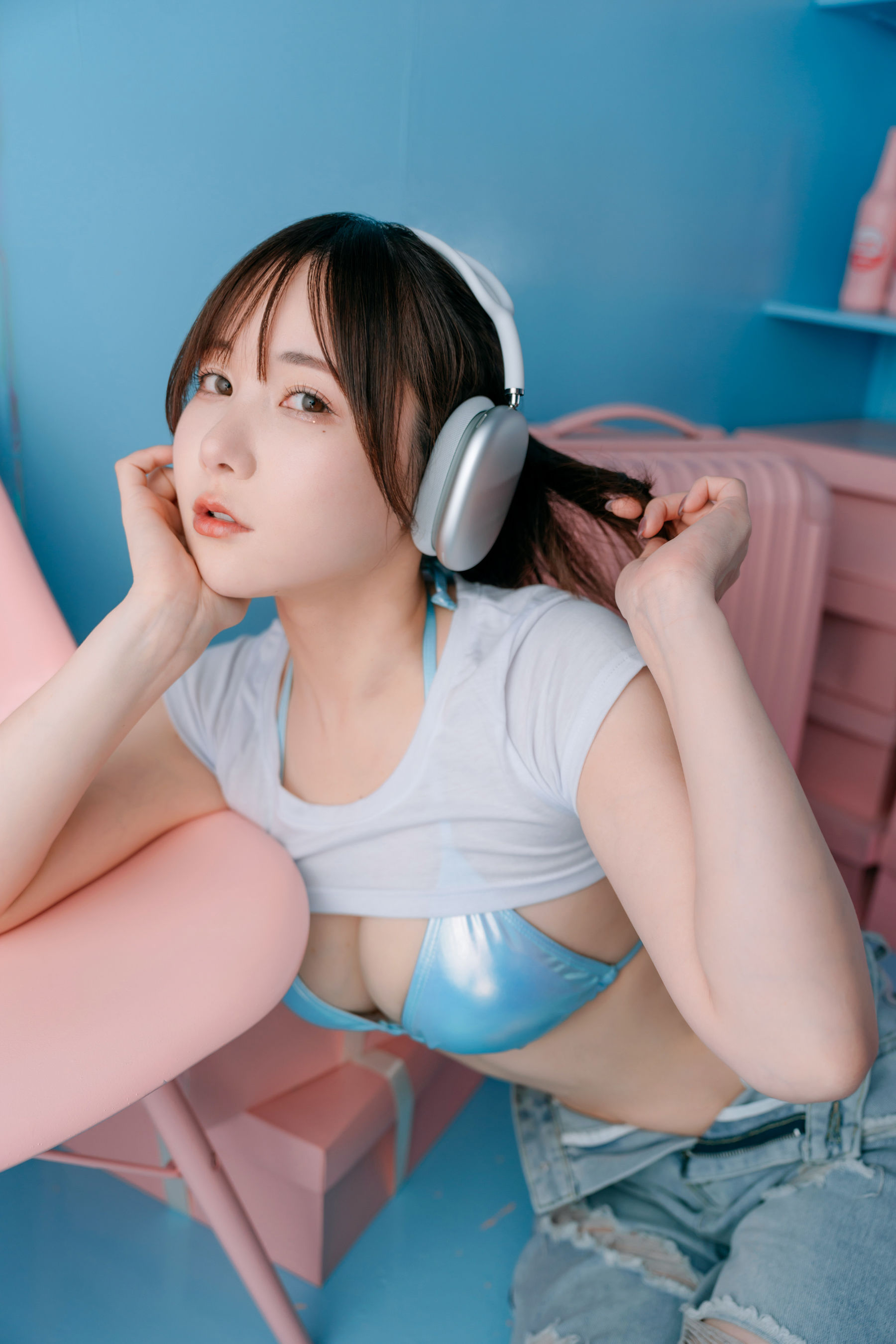 日本甜美COSER けんけん - PINK×BLUE/(100P)