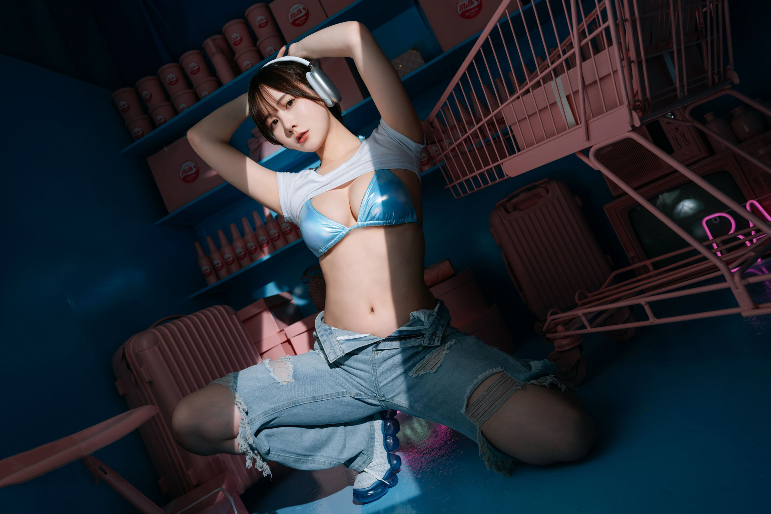 日本甜美COSER けんけん - PINK×BLUE/(100P)