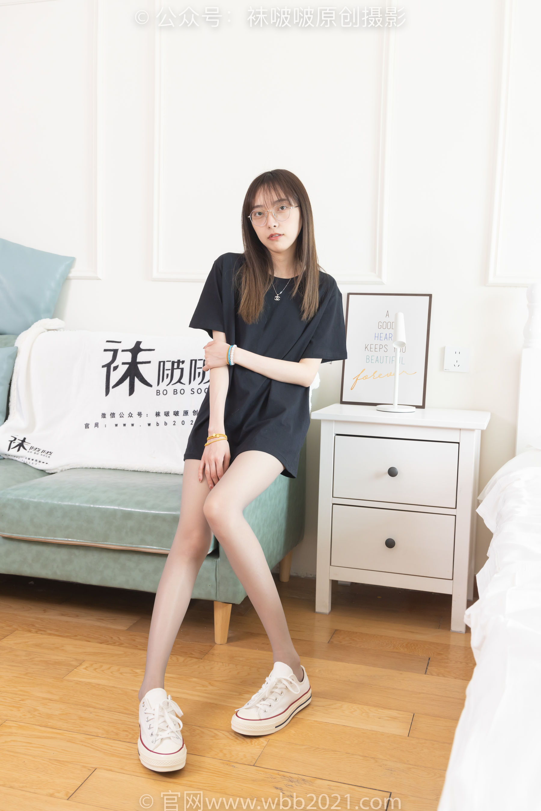 BoBoSocks袜啵啵 No.379 稚予 -板鞋、灰丝/(140P)