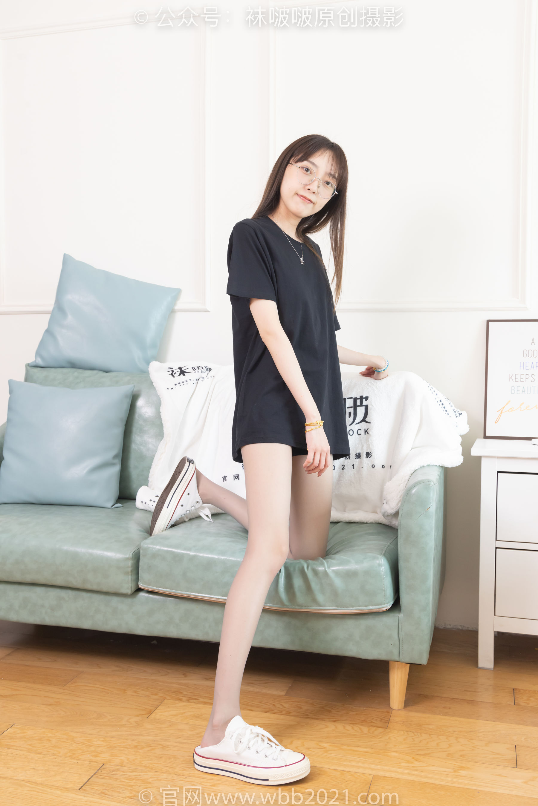 BoBoSocks袜啵啵 No.379 稚予 -板鞋、灰丝/(140P)