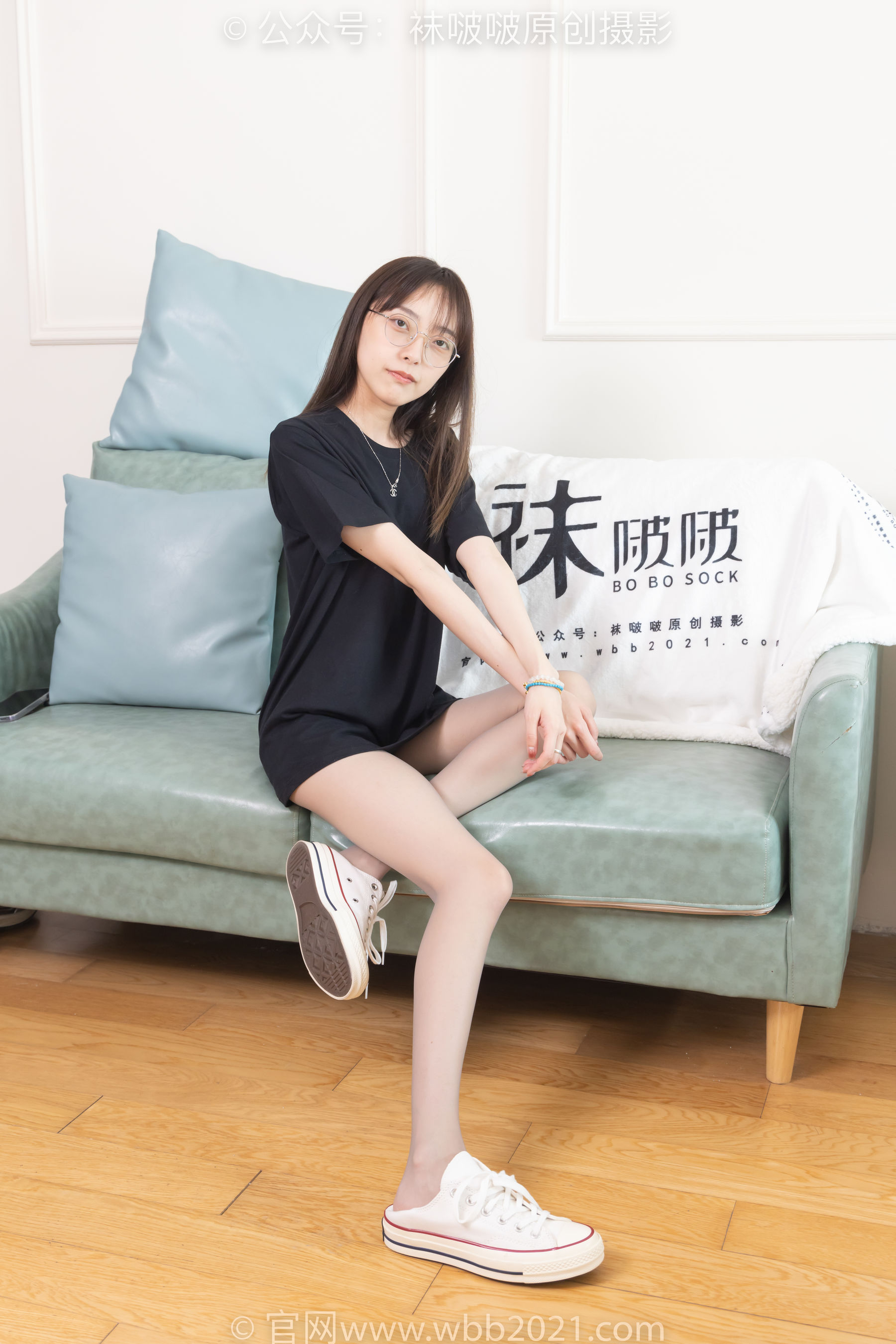 BoBoSocks袜啵啵 No.379 稚予 -板鞋、灰丝/(140P)