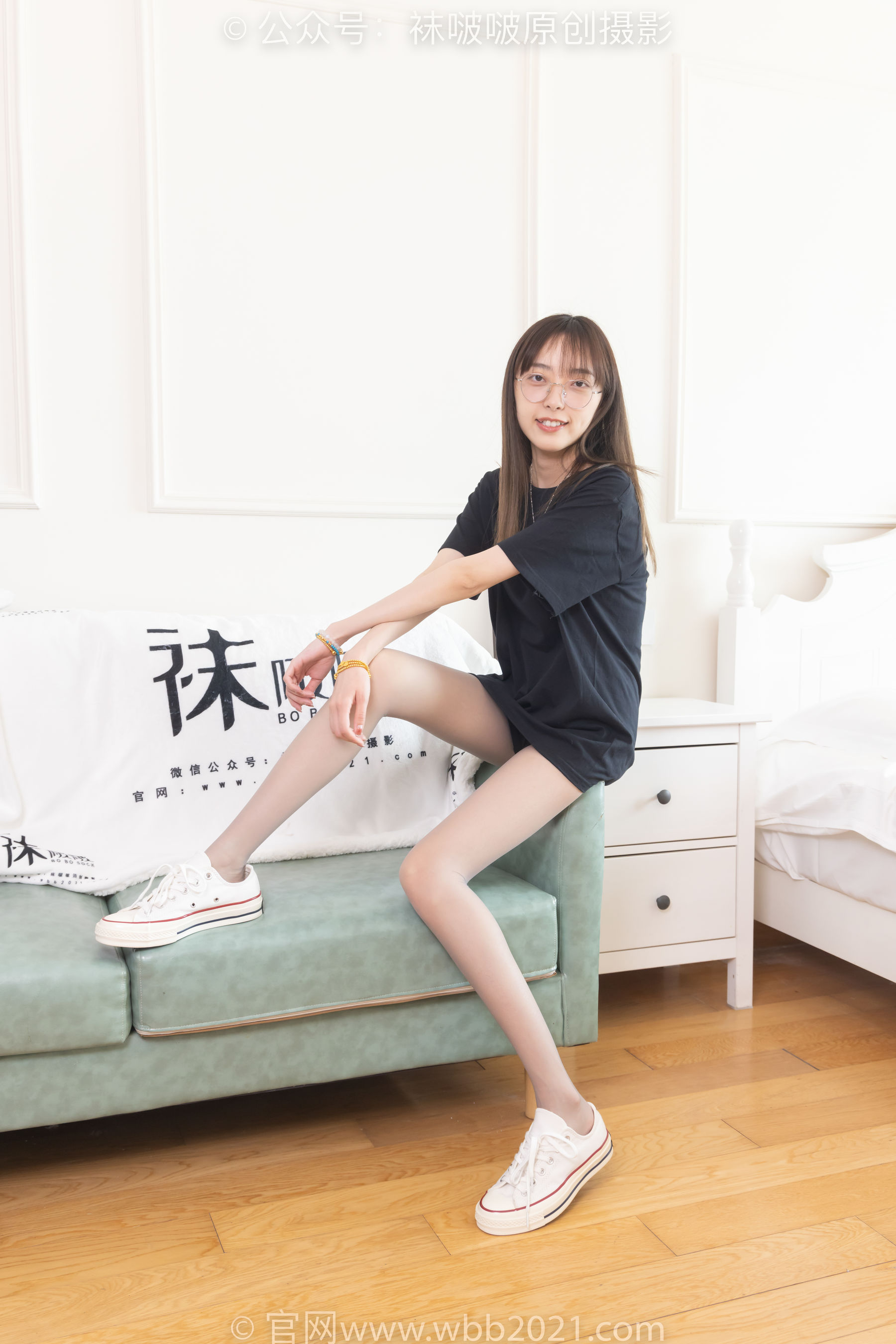 BoBoSocks袜啵啵 No.379 稚予 -板鞋、灰丝/(140P)