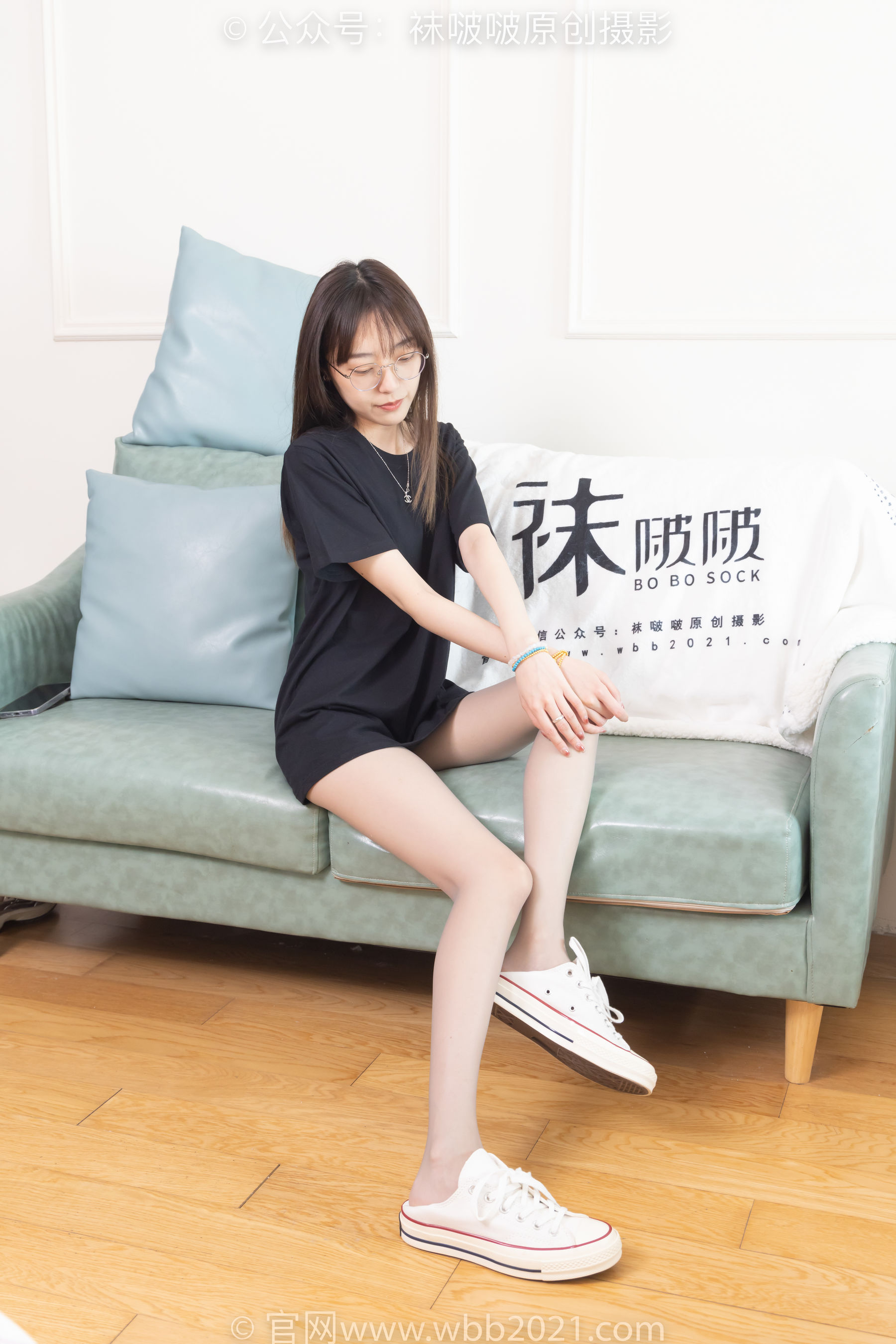 BoBoSocks袜啵啵 No.379 稚予 -板鞋、灰丝/(140P)