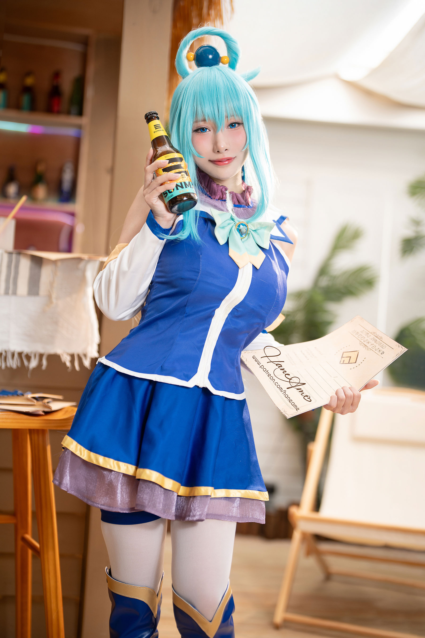 Hane Ame 雨波写真 - Konosuba Aqua 阿克婭/(18P)