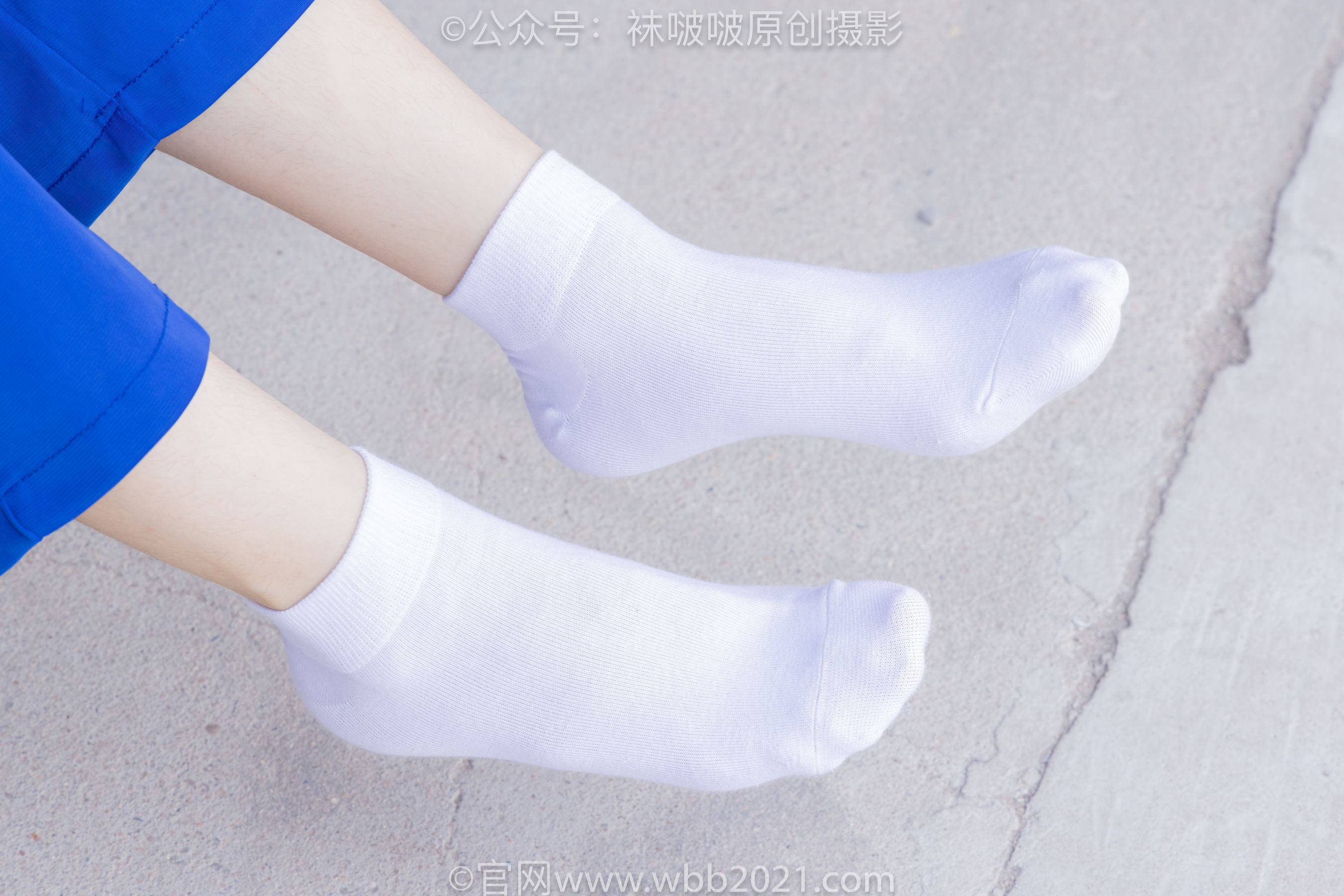 BoBoSocks袜啵啵 No.393 糯米 -板鞋、白棉袜、裸足、校服/(150P)