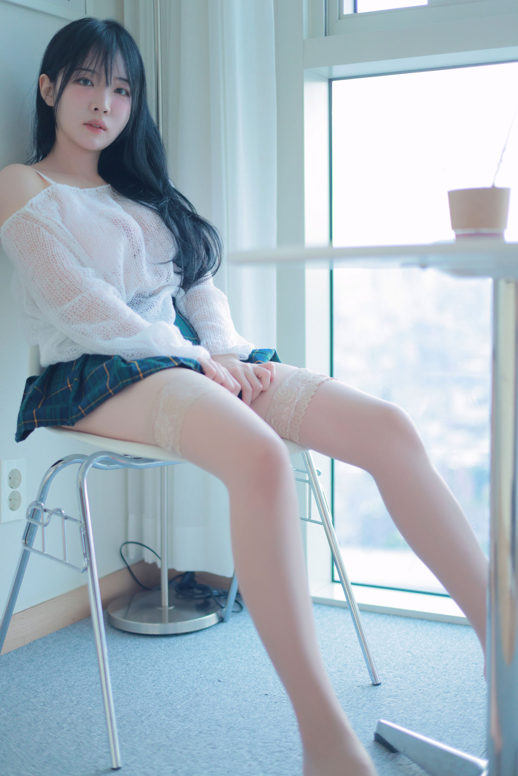 [PATREON] Rina - Extra-short plaid skirt/(61P)