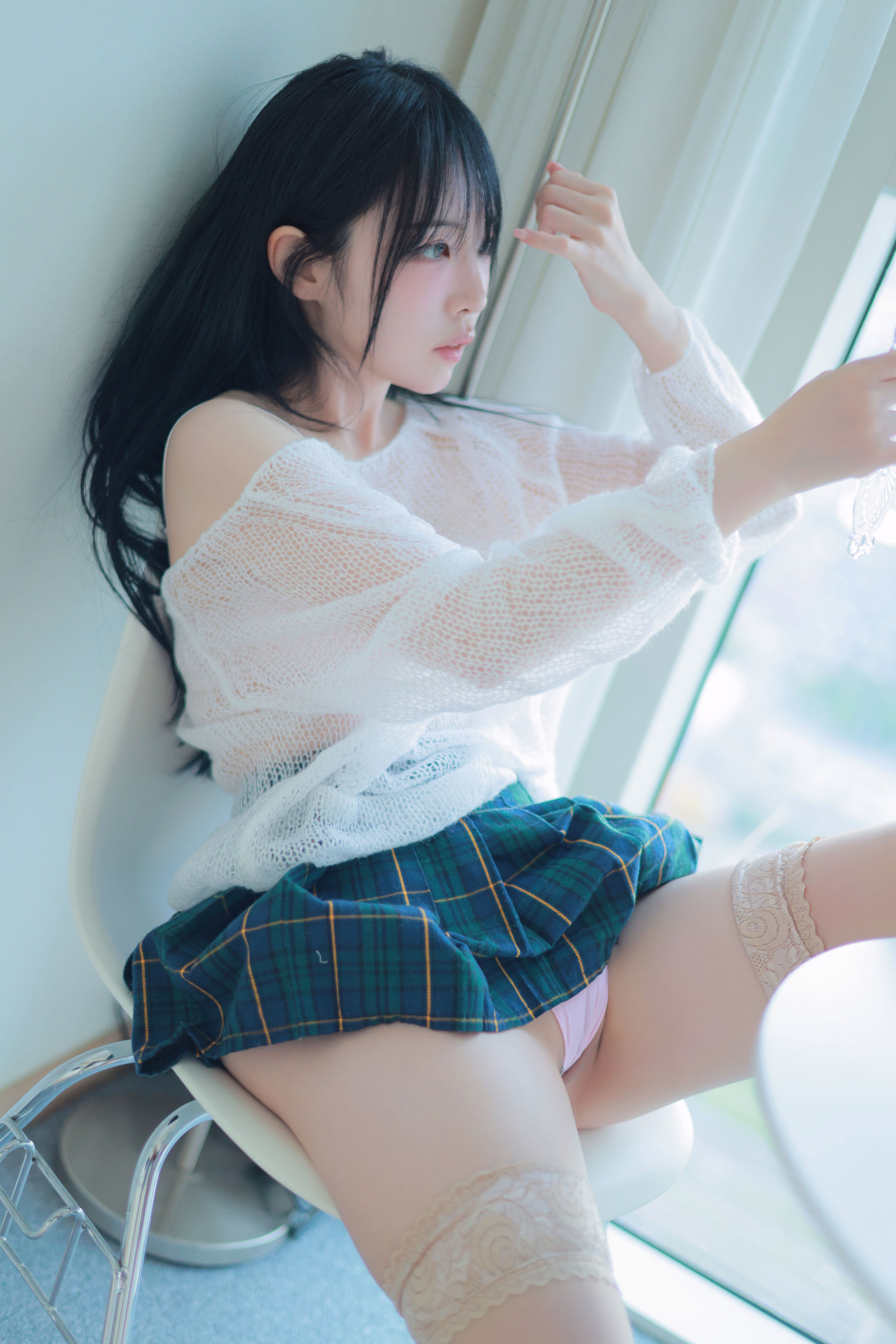 [PATREON] Rina - Extra-short plaid skirt/(61P)