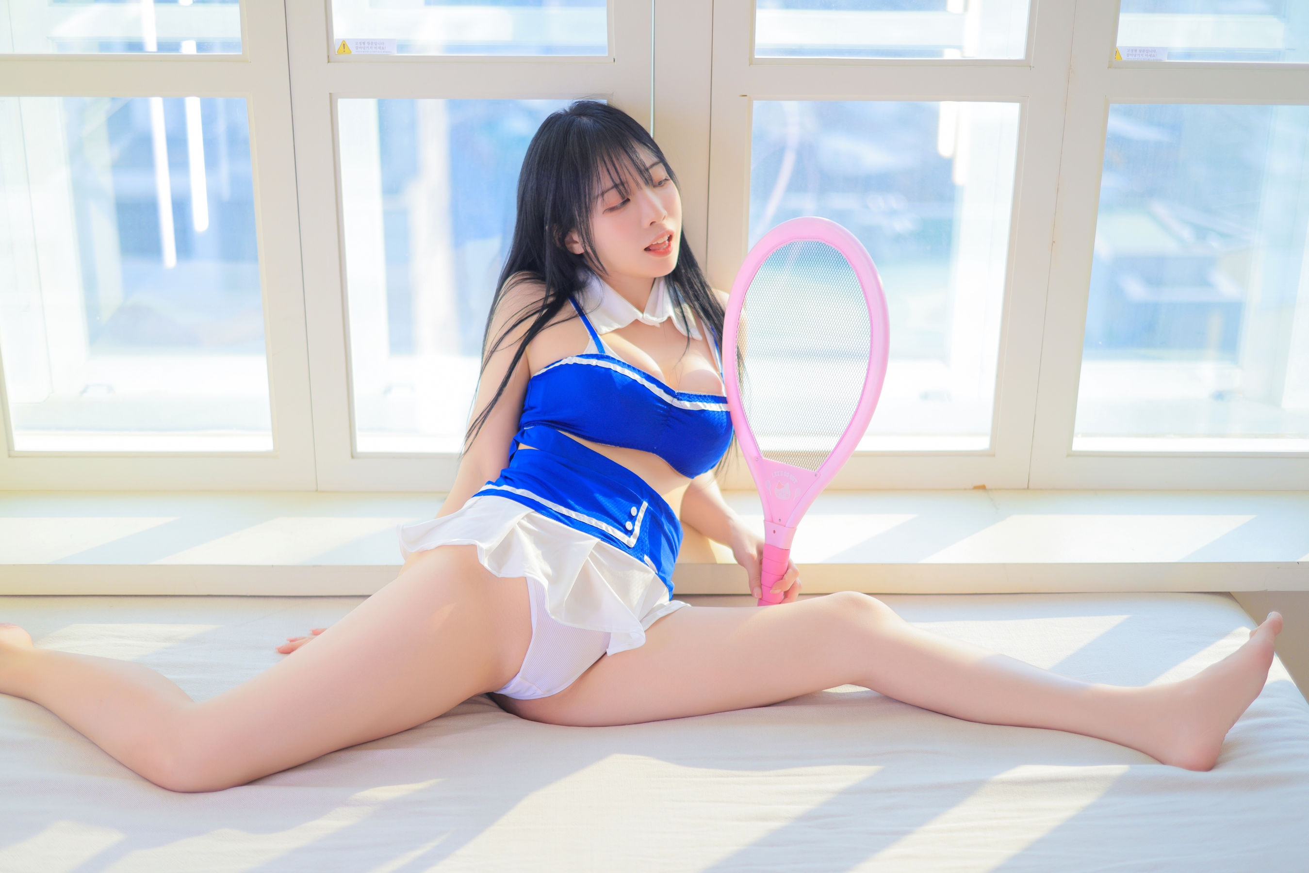 [PATREON] Rina - Blue and white swimsuit/(55P)