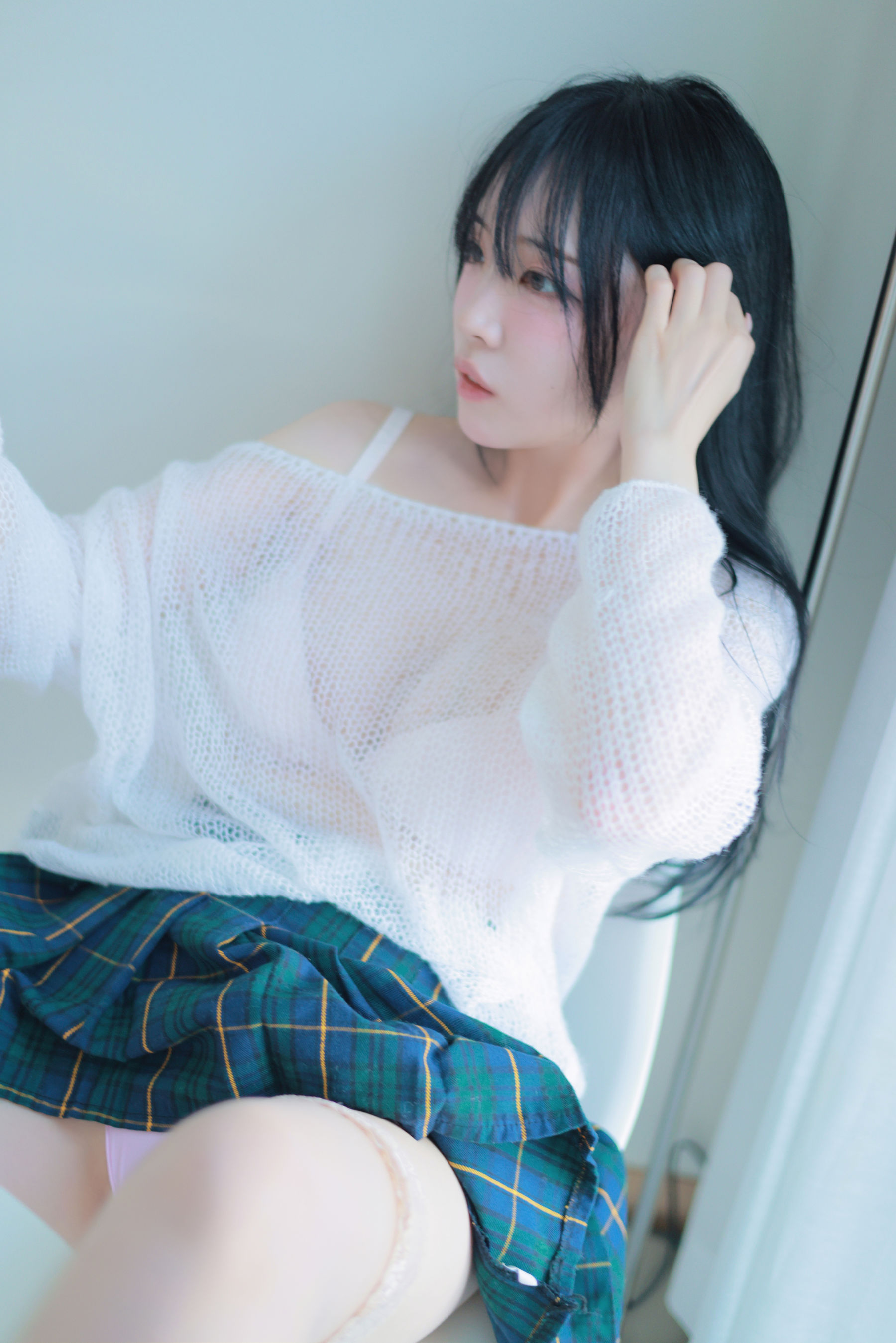 [PATREON] Rina - Extra-short plaid skirt/(61P)