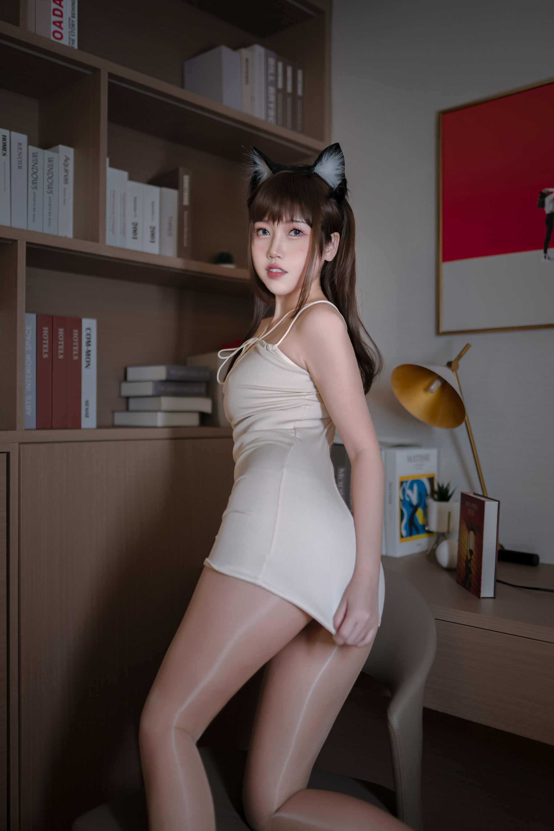 微博人气Coser 不呆猫 - 家教猫老师/(34P)