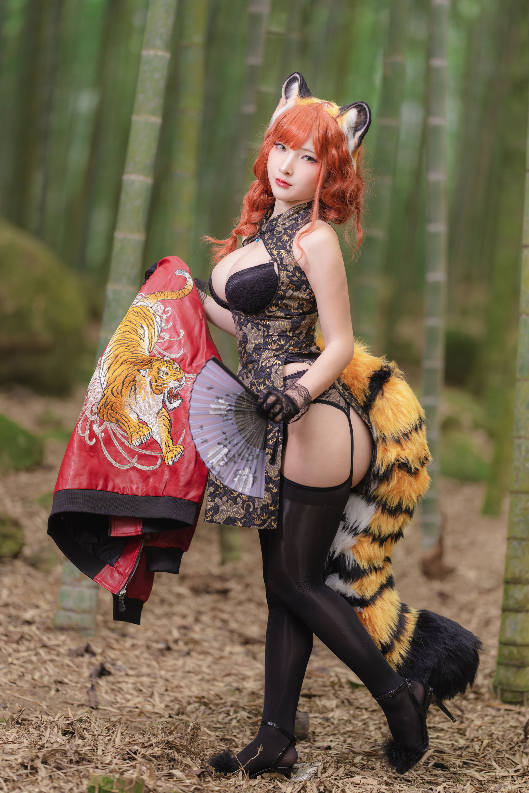 [Fantasy Factory] 小丁 Cosplay写真 - 2022.01 Tiger cheongsam/(23P)