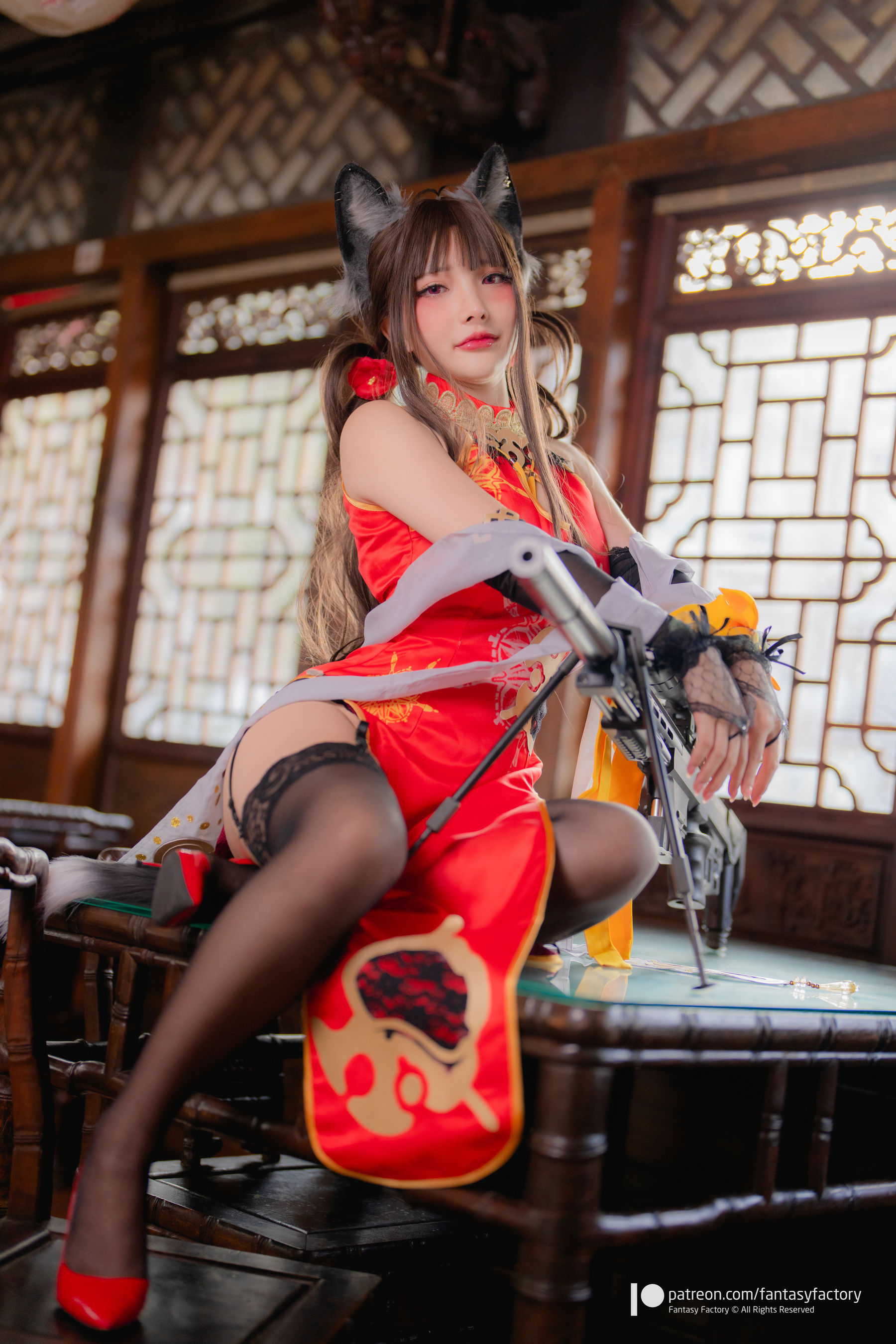 [Fantasy Factory] 小丁 Cosplay写真 - 2022.01 DSR-50 cheongsam/(22P)