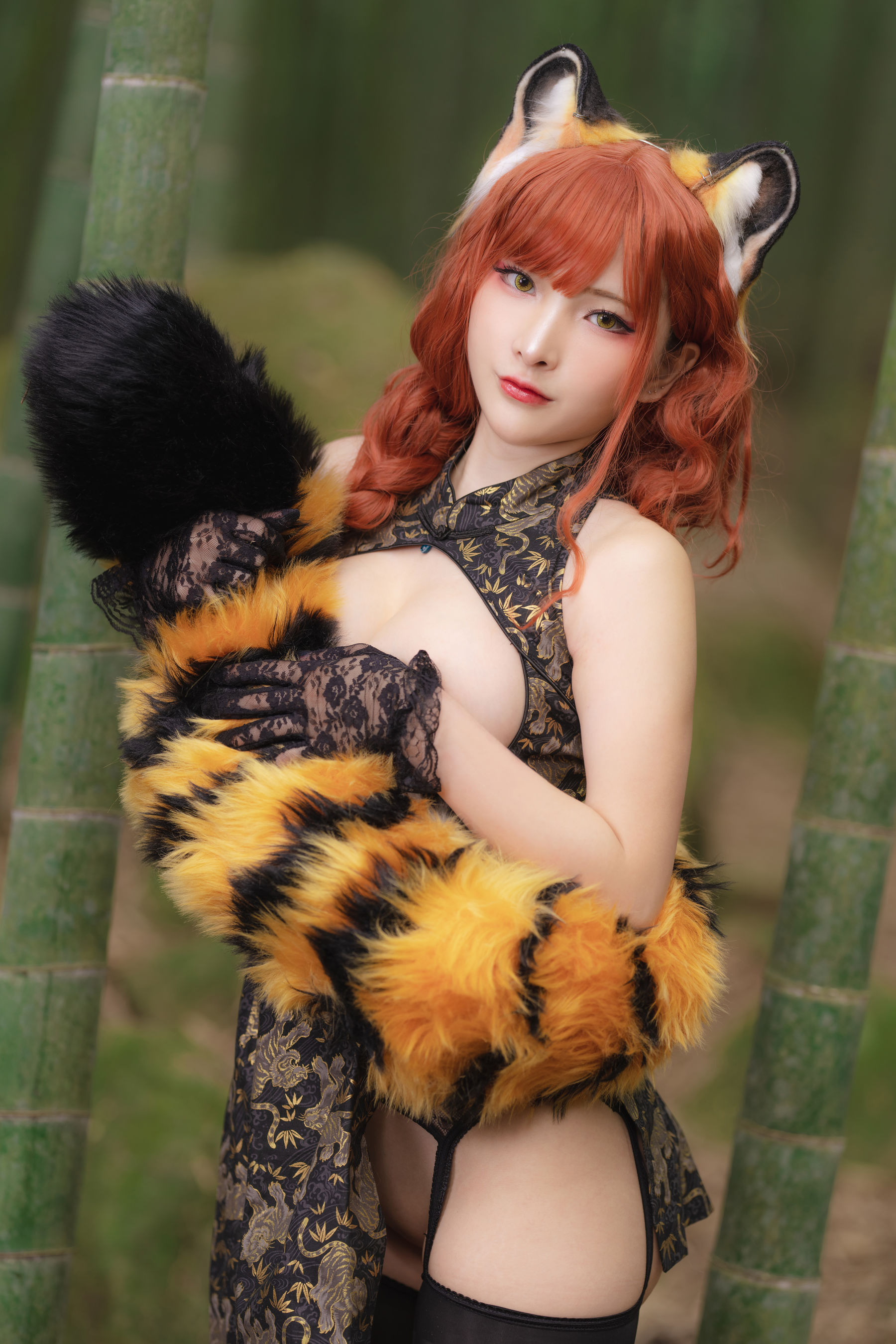 [Fantasy Factory] 小丁 Cosplay写真 - 2022.01 Tiger cheongsam/(23P)