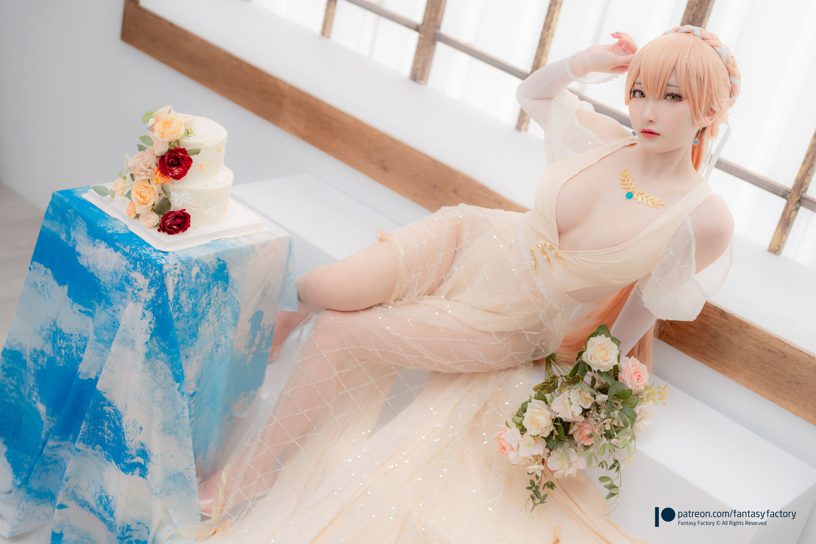 [Fantasy Factory] 小丁 Cosplay写真 - 2022.02 Ots-14 Wedding dress/(29P)